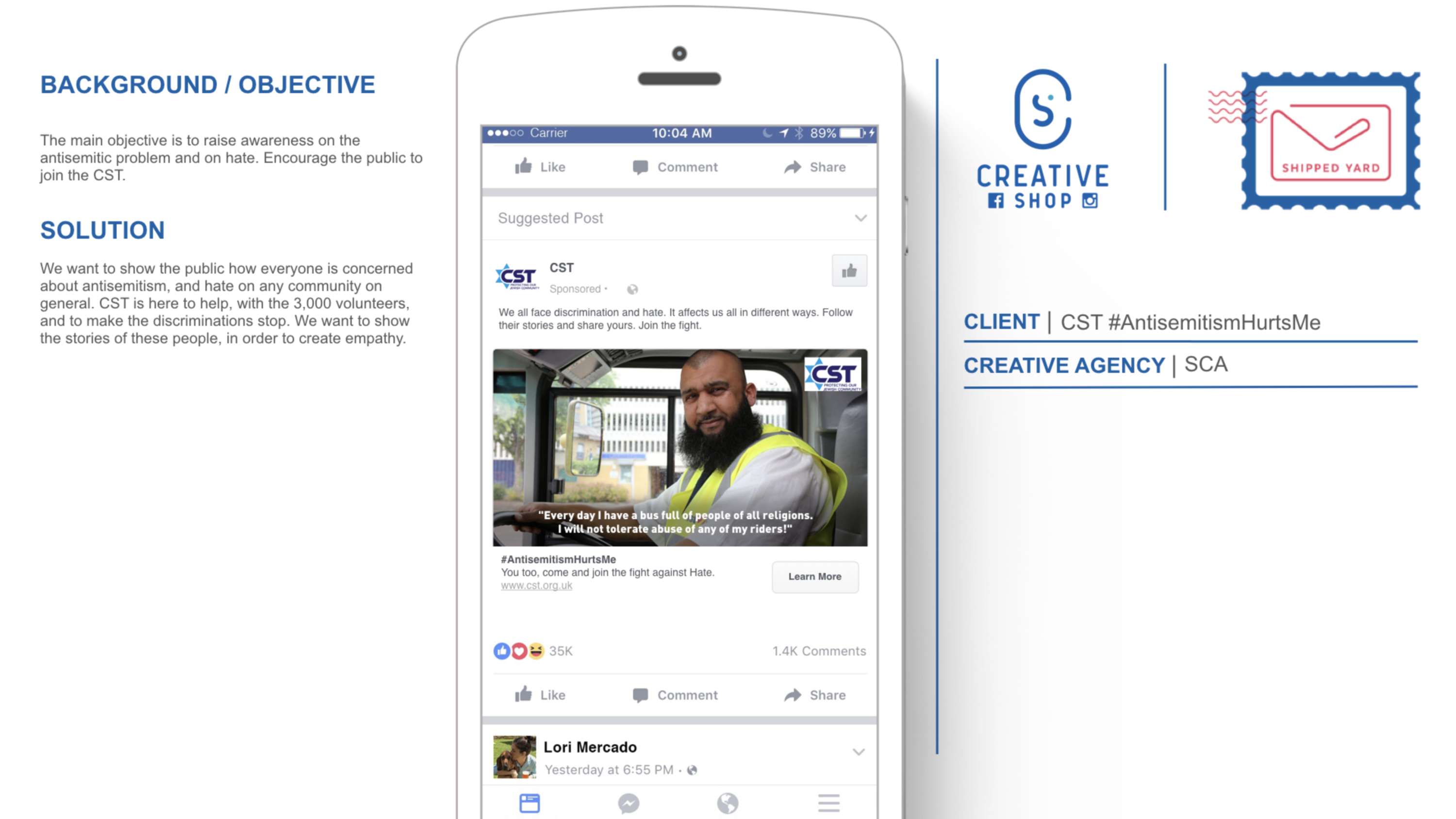 Create Against Hate x CST & Facebook by Emma Brianchon