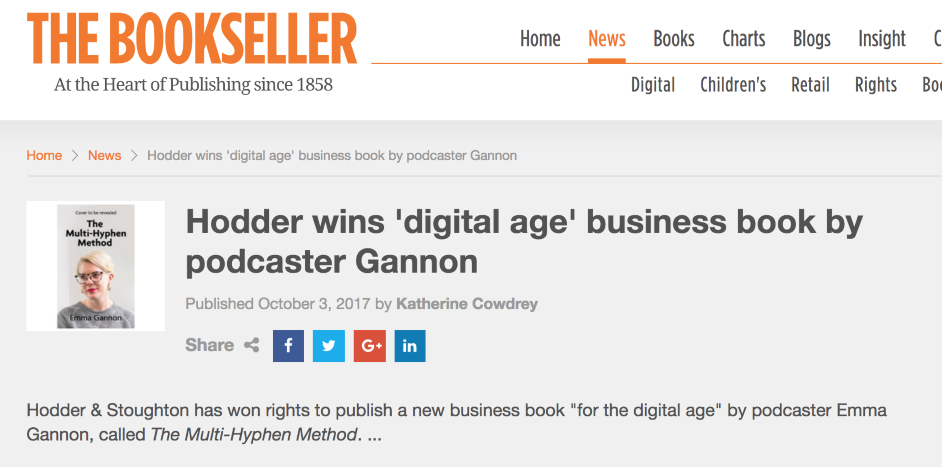The Multi-Hyphen Method - A New Digital-Age Business Book by Emma Gannon