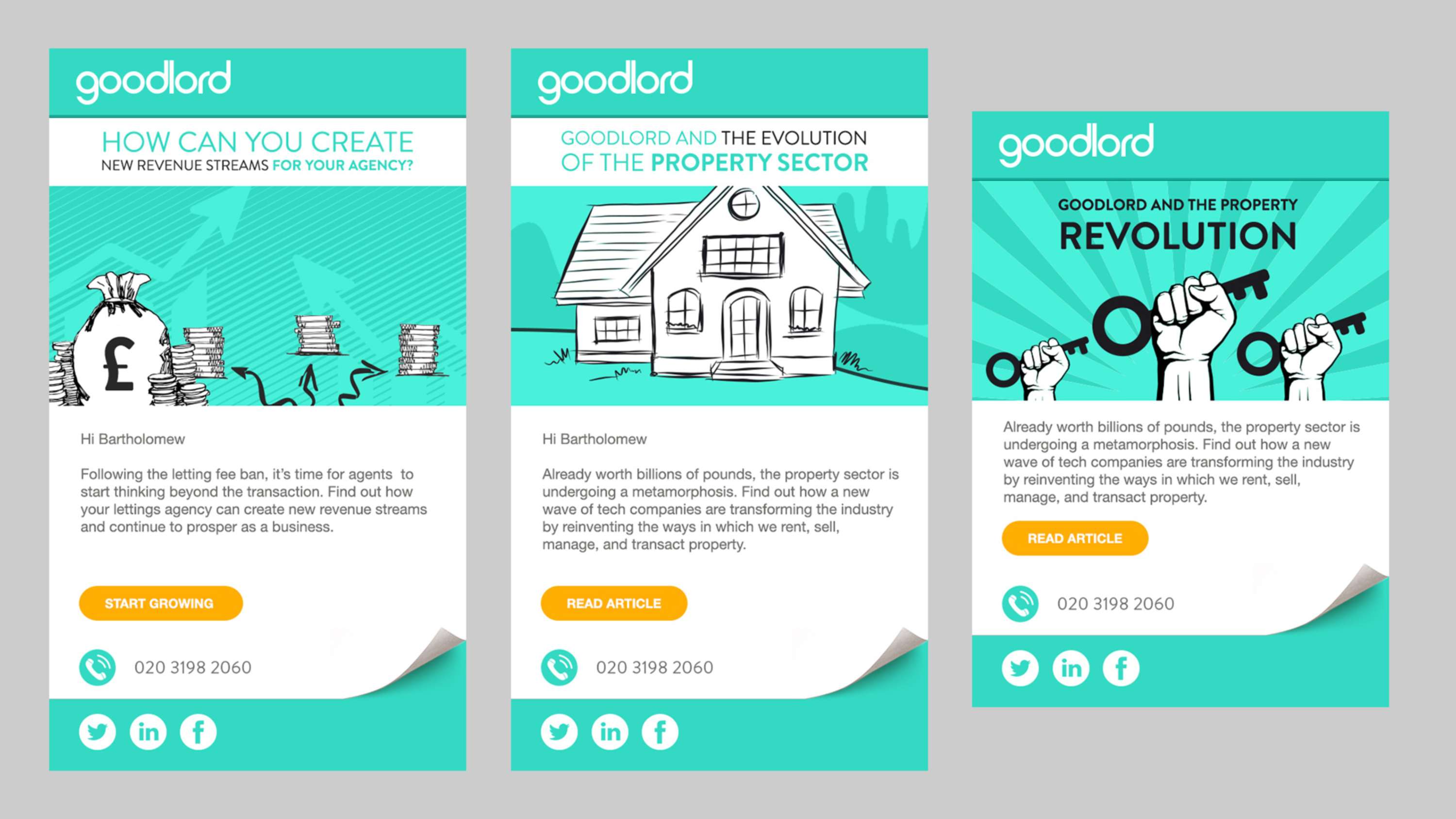 Email, motion design & Rebranding for Goodlord by Jerome White