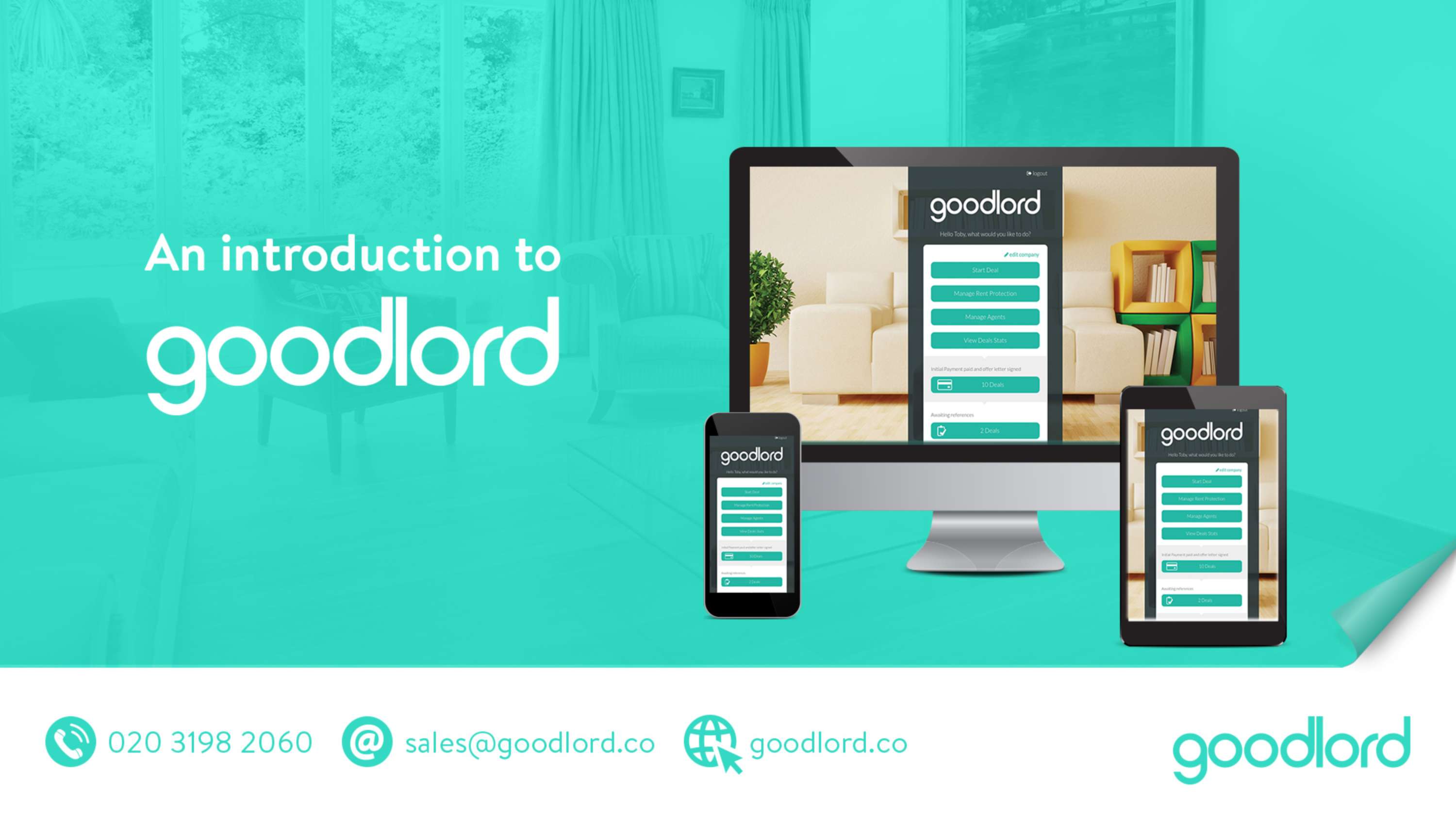 Presentation design for Goodlord by Jerome White