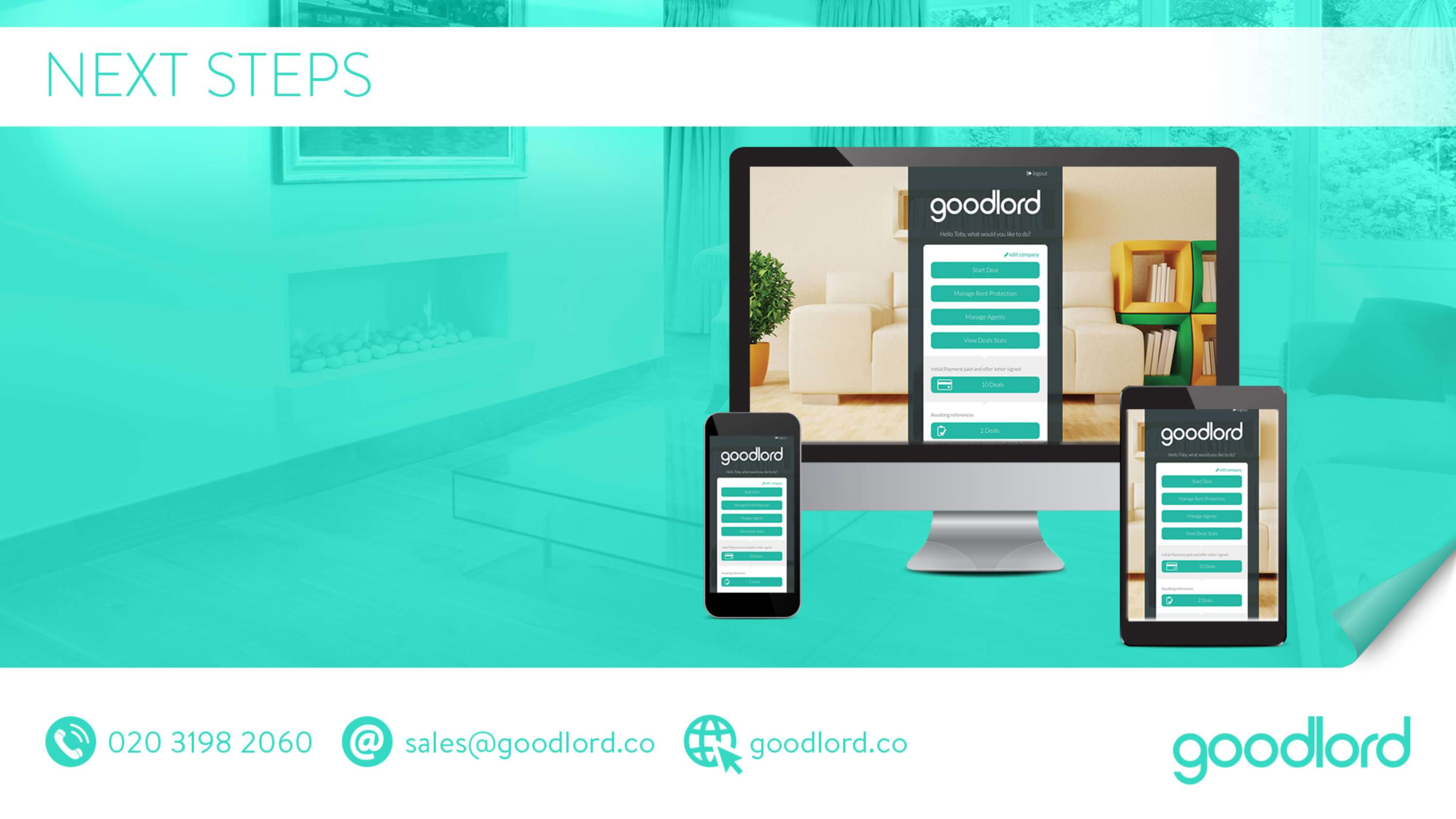 Presentation design for Goodlord by Jerome White