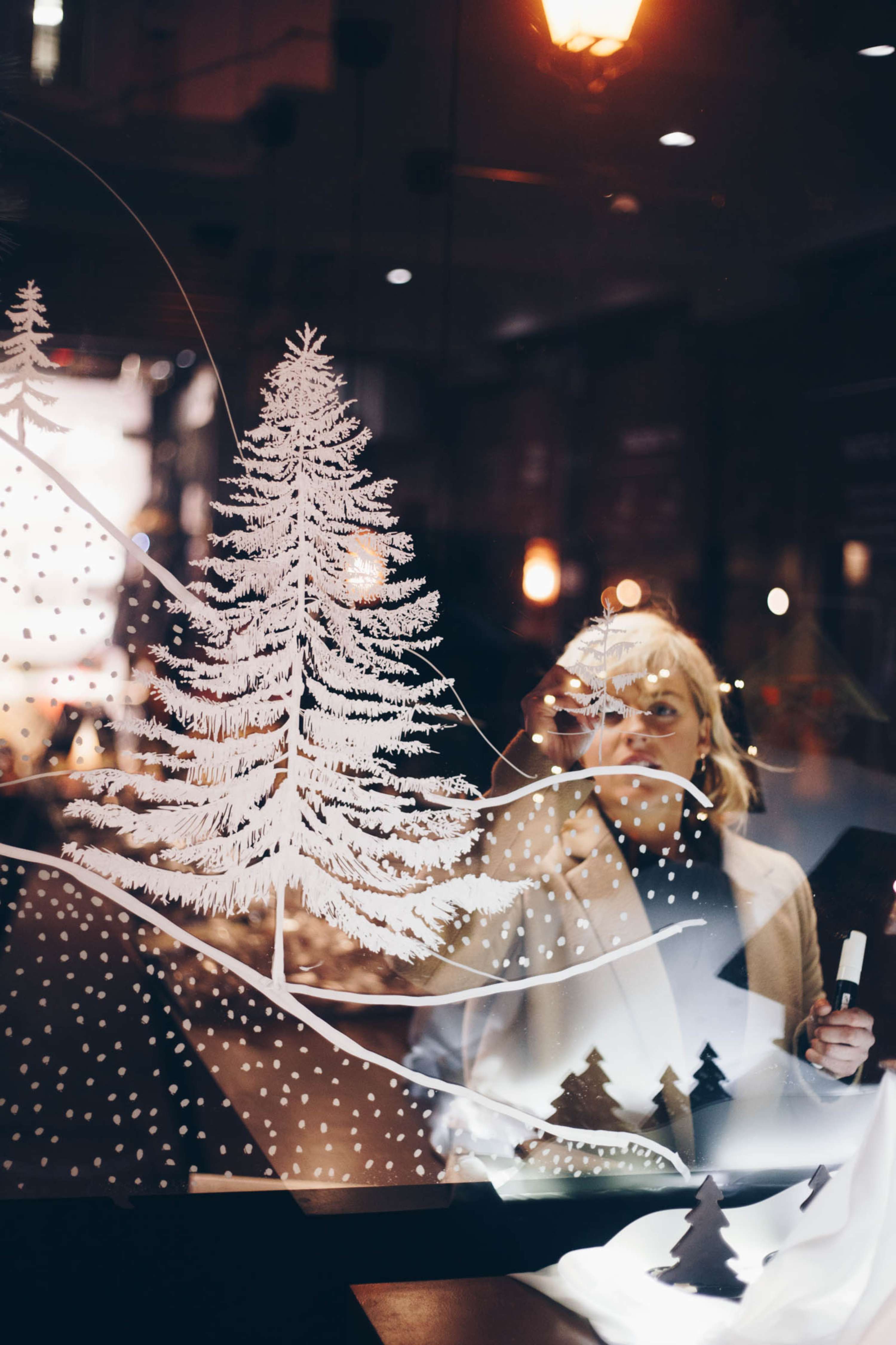 Be Chocolate Christmas Window Display by Esme Callaghan