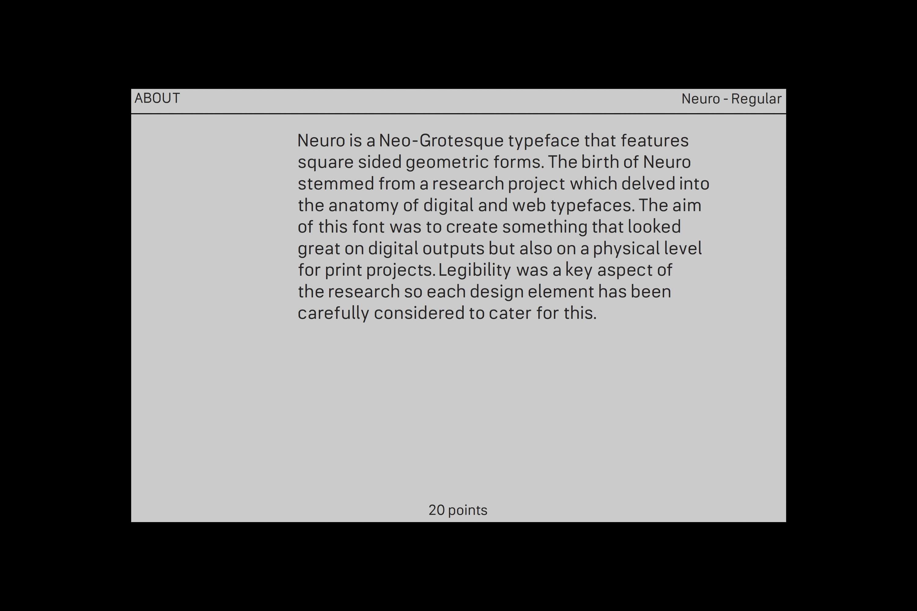 Neuro (Regular) by George Cudby