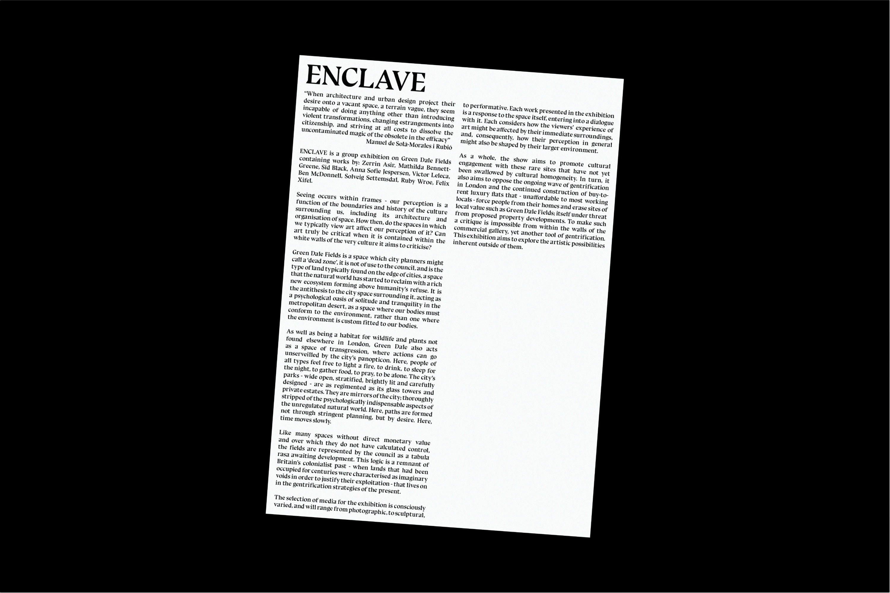 Enclave by George Cudby