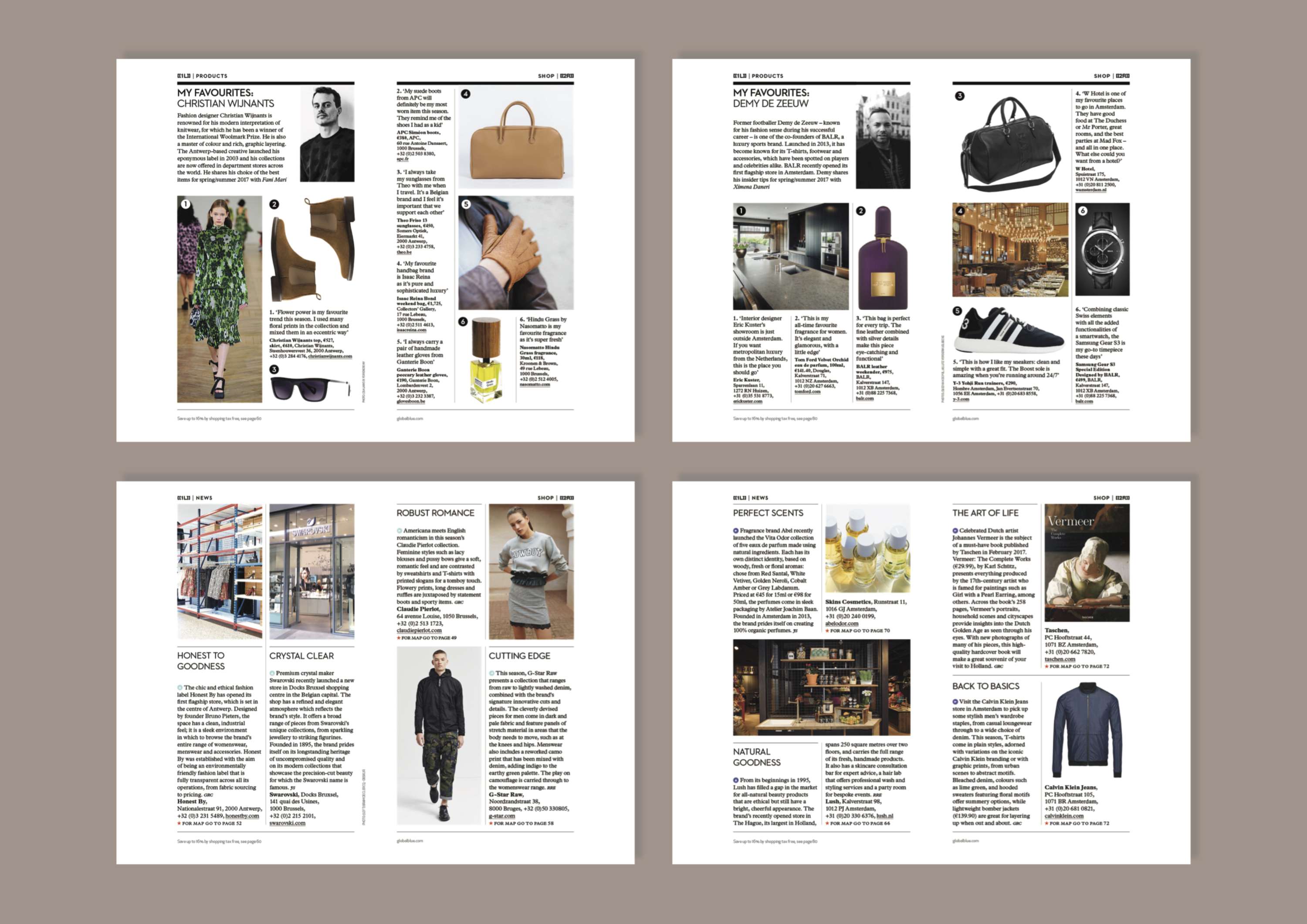 Editorial Layouts by Dionne Hélène