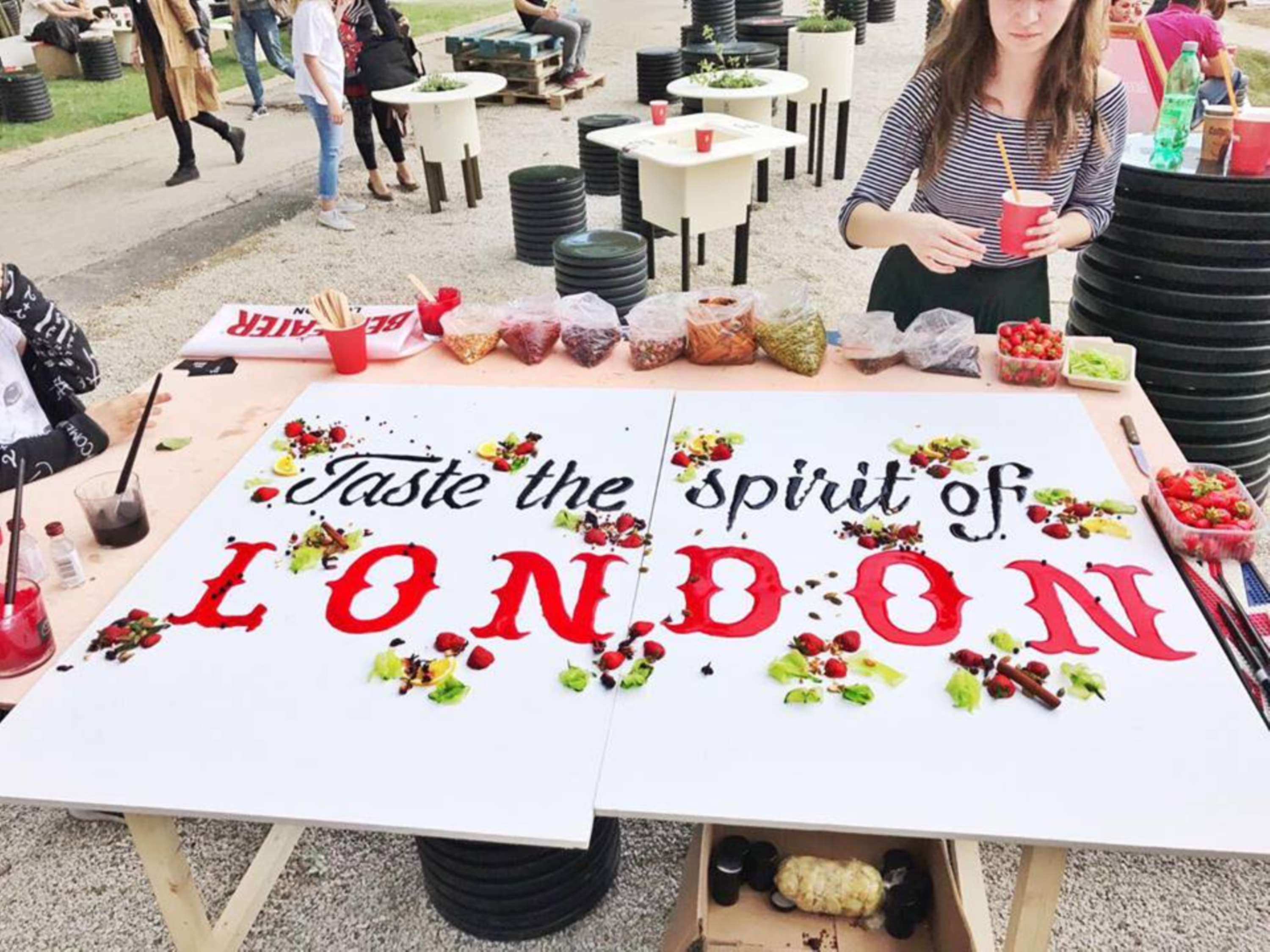 Edible Grafitti Session - Beefeater Gin by Ema Gerovac