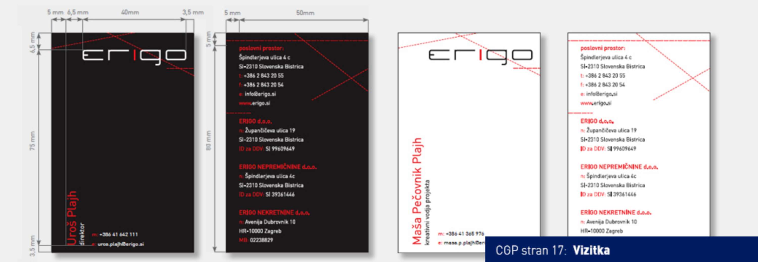 Corporate Visual Identity for ERIGO by Roman Mohar