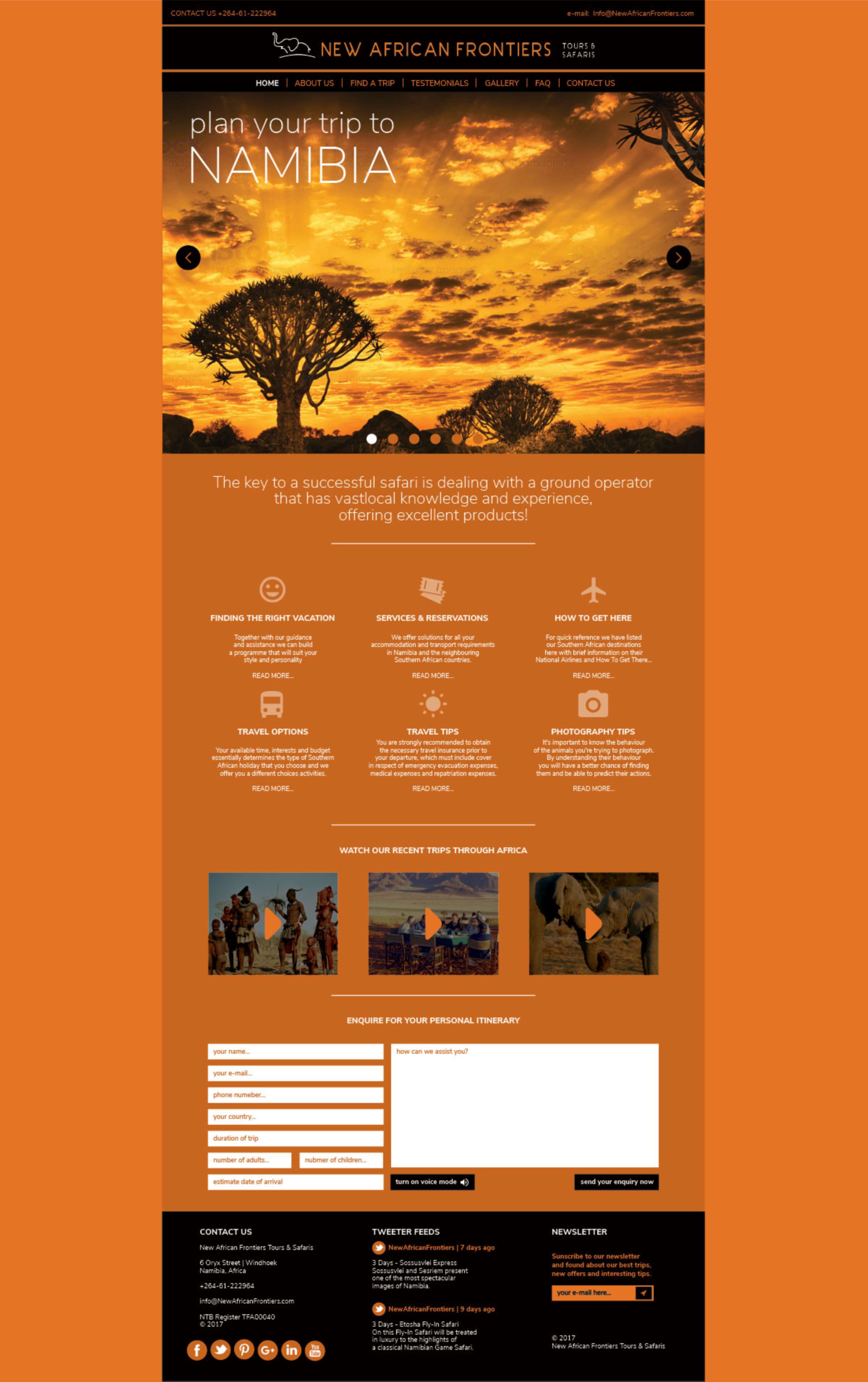 UI/UX New African Frontiers by Jelena Senicic