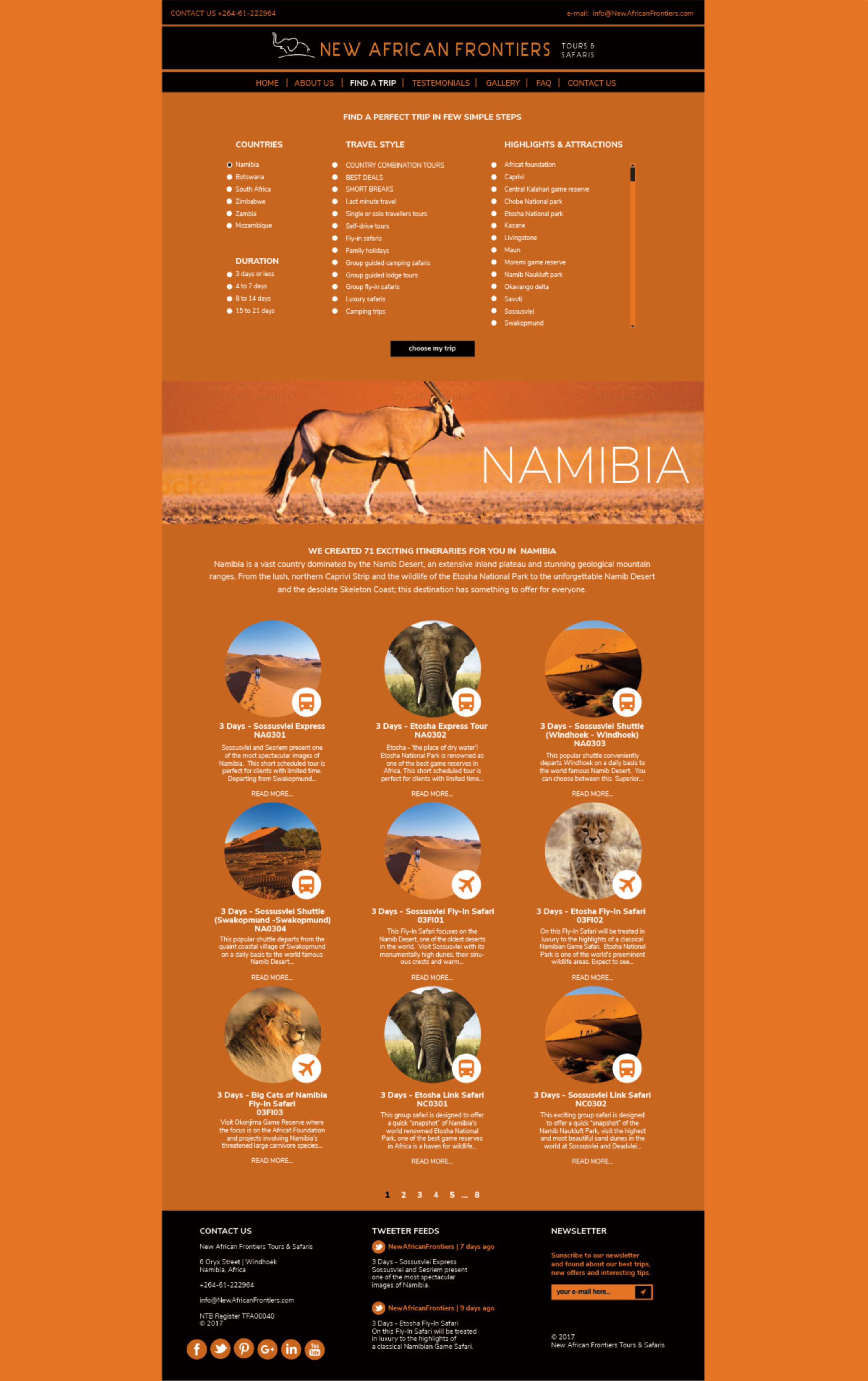 UI/UX New African Frontiers by Jelena Senicic
