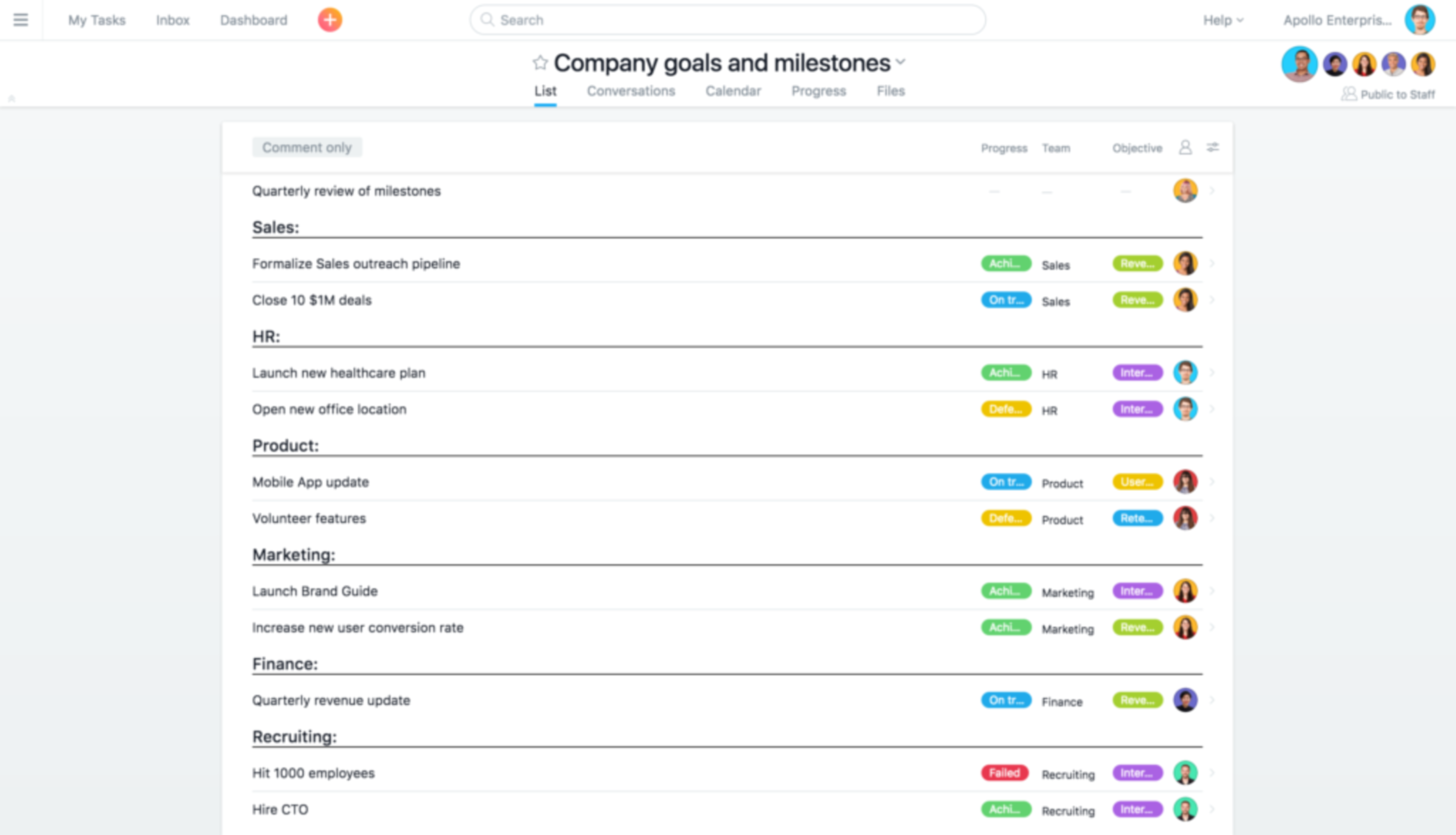Cracking the code: 6 steps to achieving your company goals by Asana