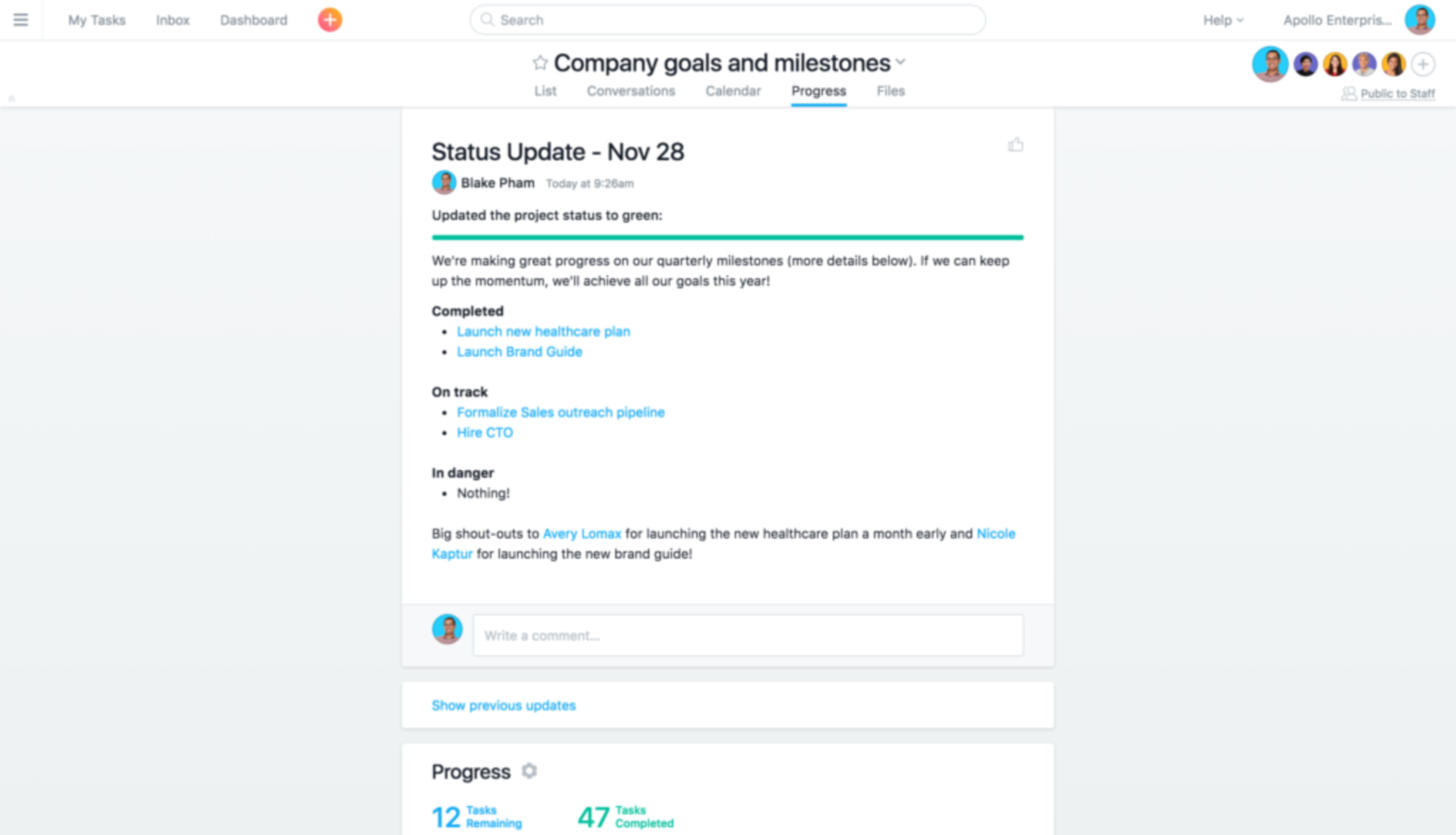 Cracking the code: 6 steps to achieving your company goals by Asana