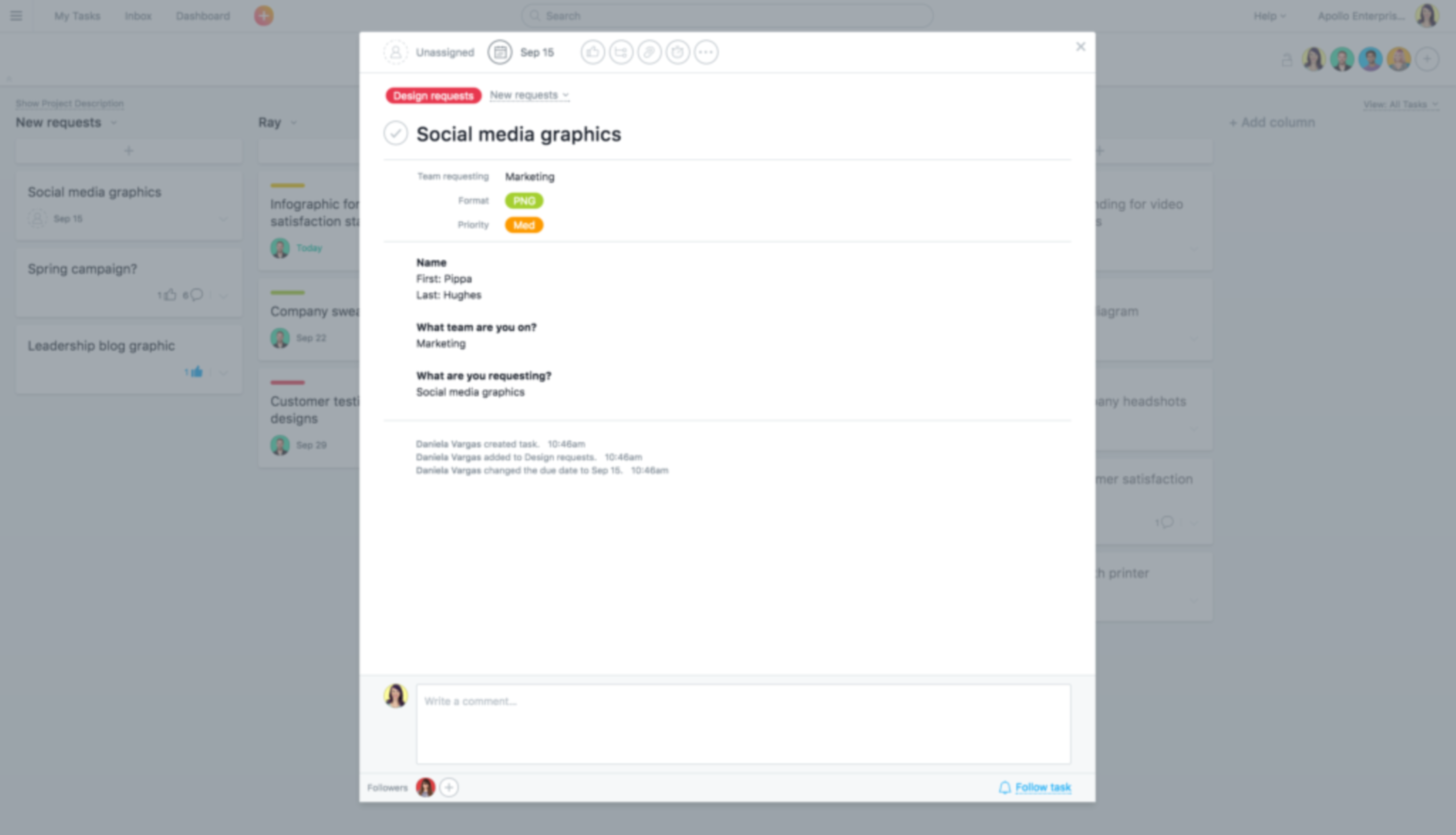 Stop the drop-bys: how to master the work request by Asana