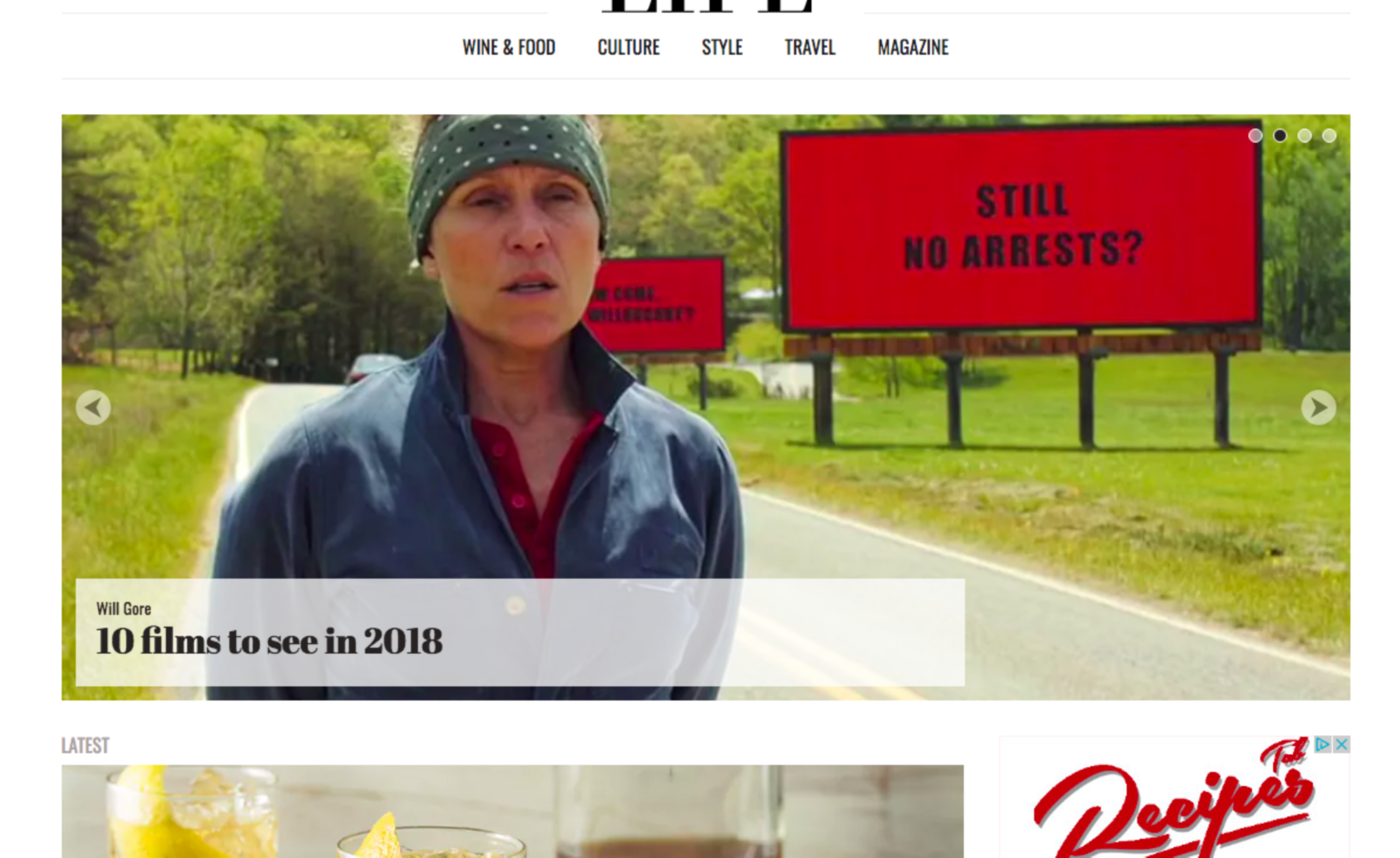 Spectator Life website by Will Gore
