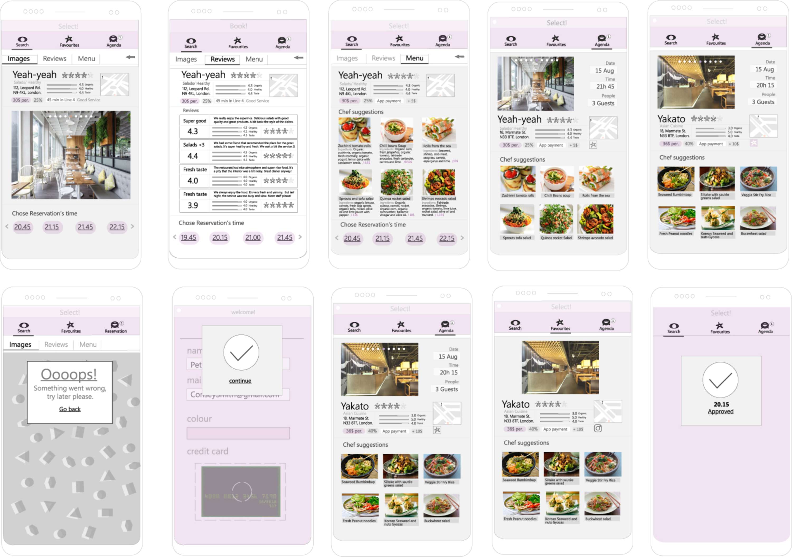 Healthy reservation App by Pablo GIL AUBER