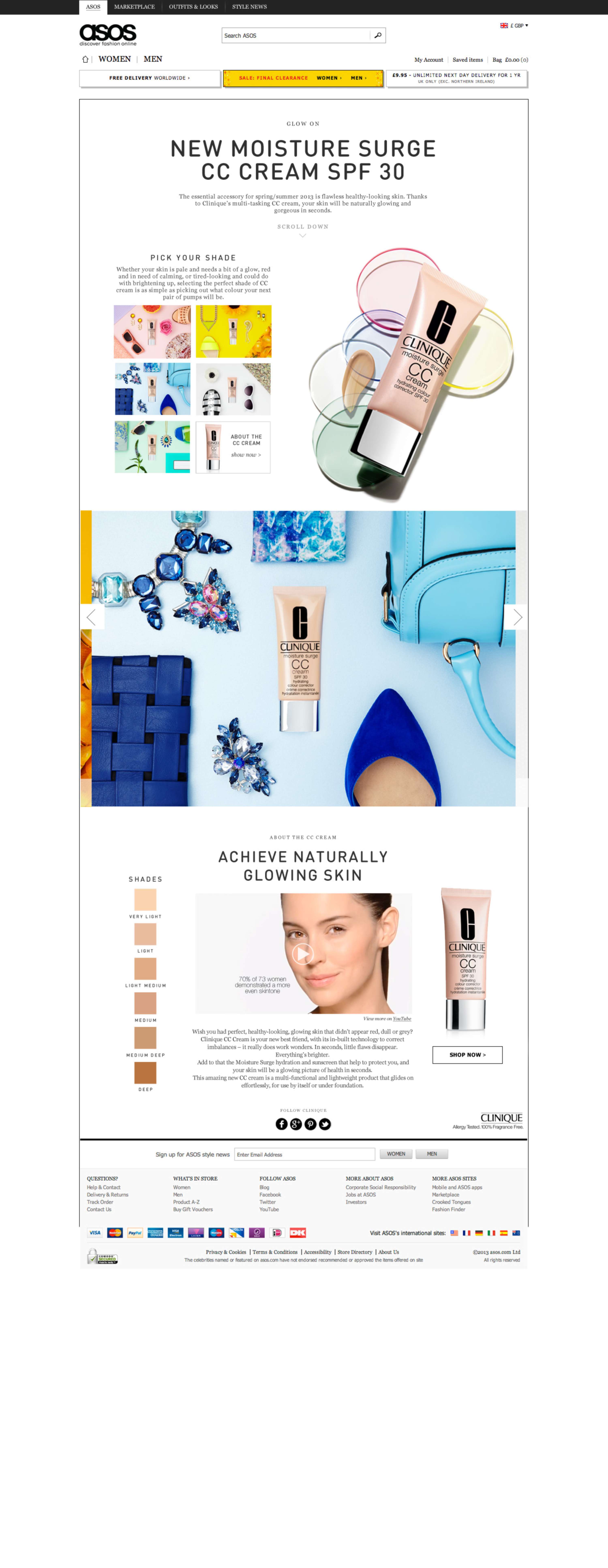 Glow on with Clinique by Julia Patrick