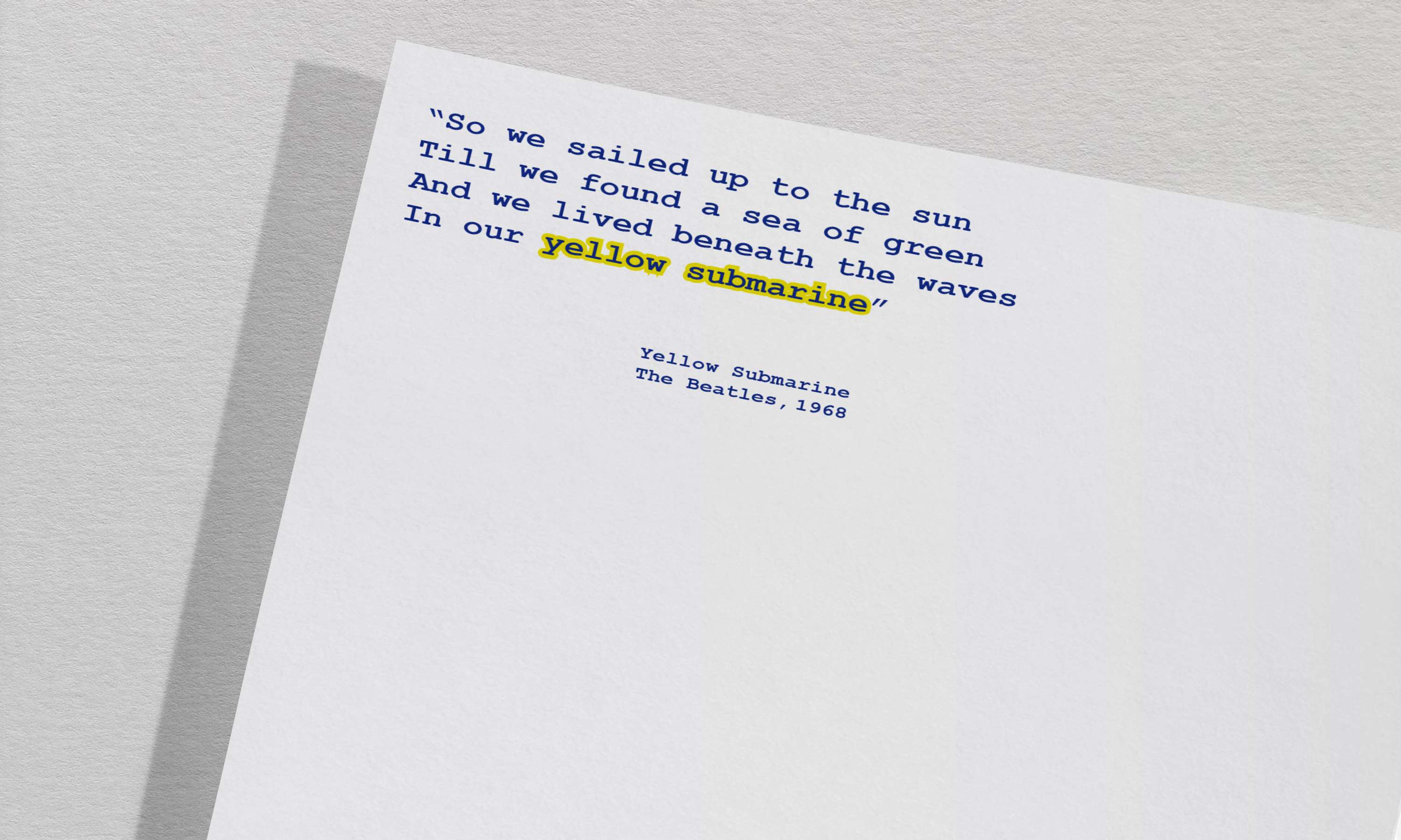 Colours Leaflet by Elle Blake