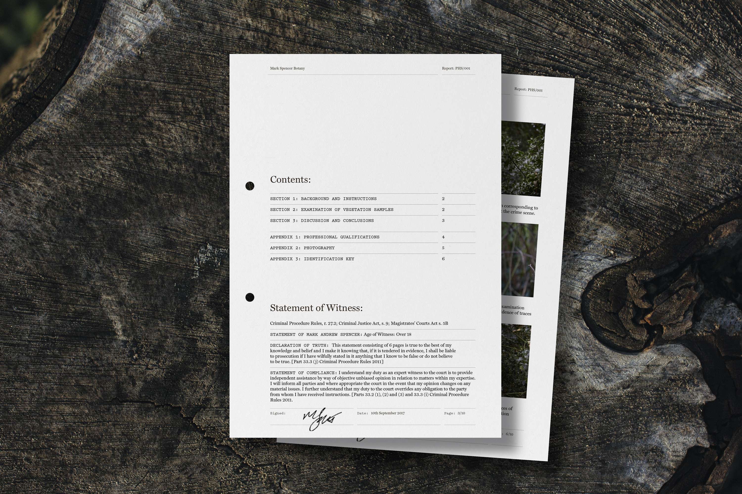 Mark Spencer — Forensic Botanist by Fieldwork Facility