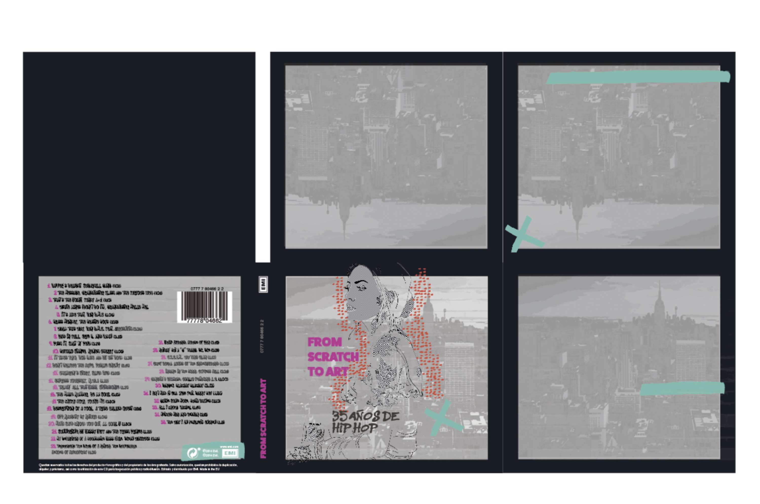 Hip Hop CD From scratch to art by Malena Ryberg