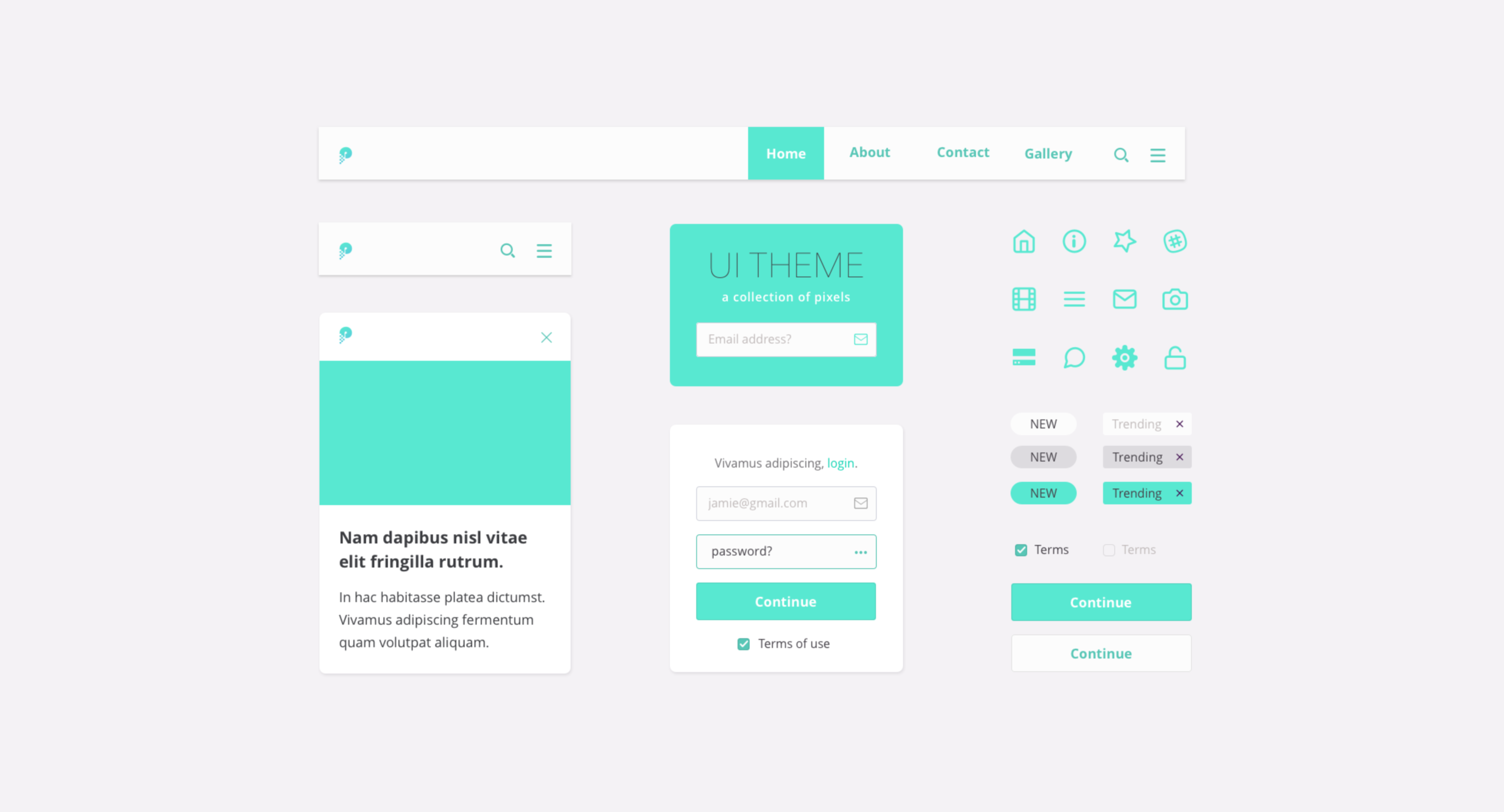 Sketch UI Templates by Nadia Kellas