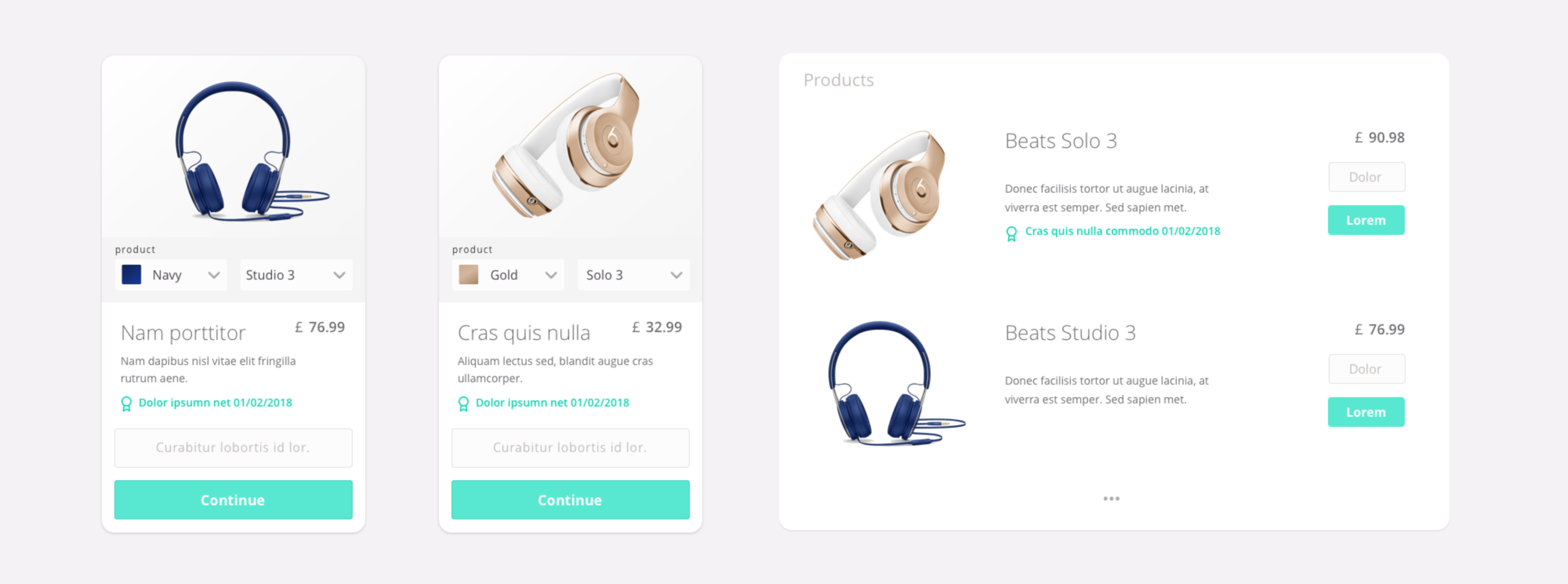 Sketch UI Templates by Nadia Kellas