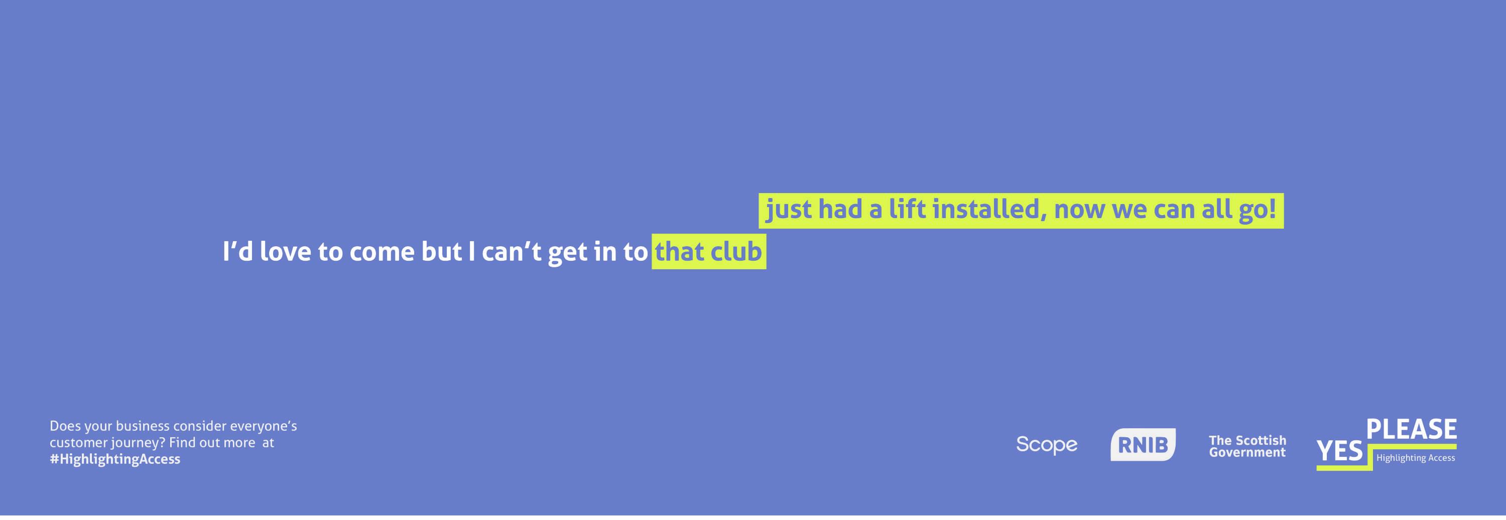 Yes Please - Highlighting Access by Ali Elliott