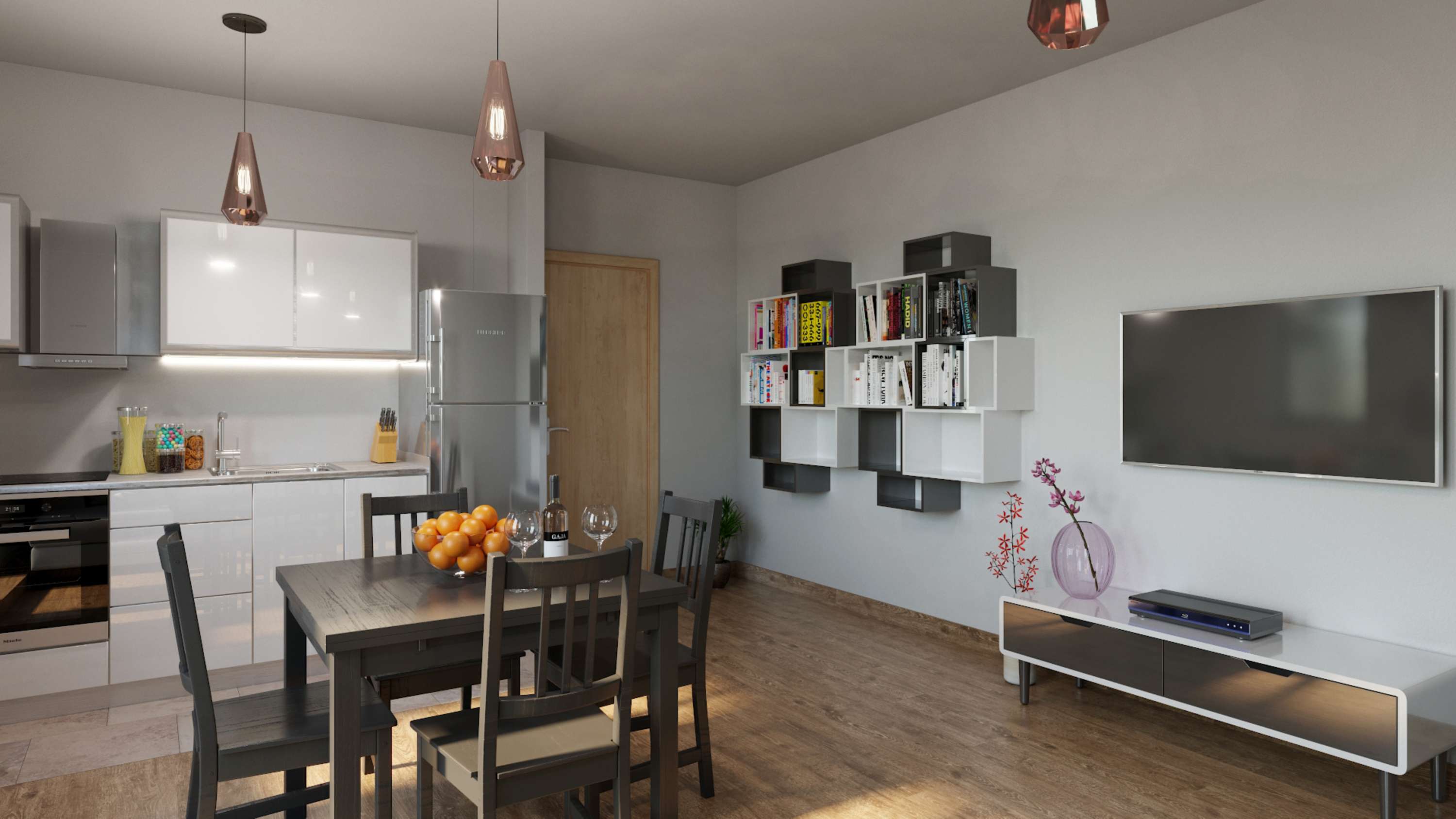 simple apartment by Asztalos Peter