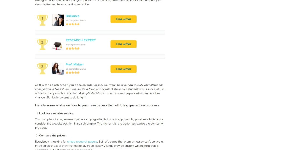 Order a research paper online