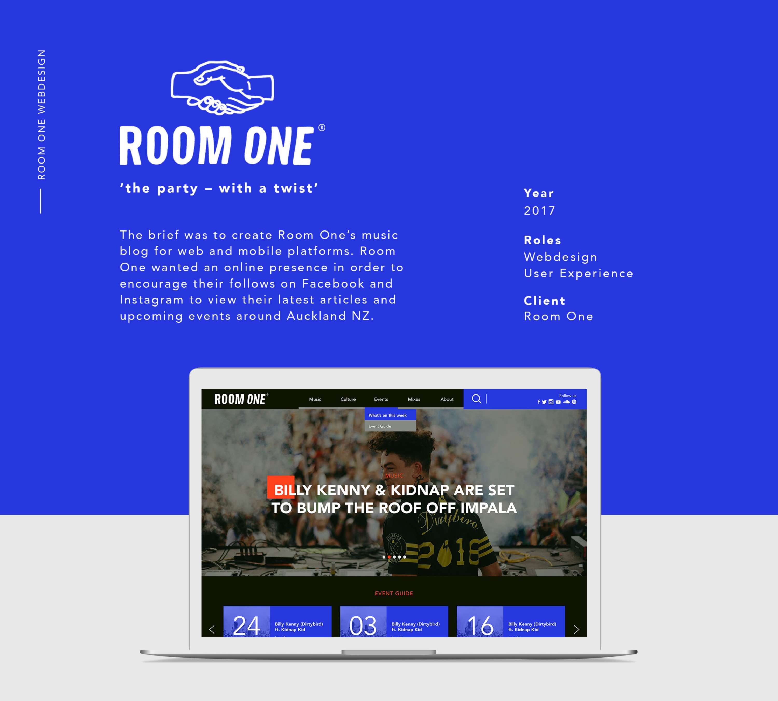 Room One - Website by Tom Clayton