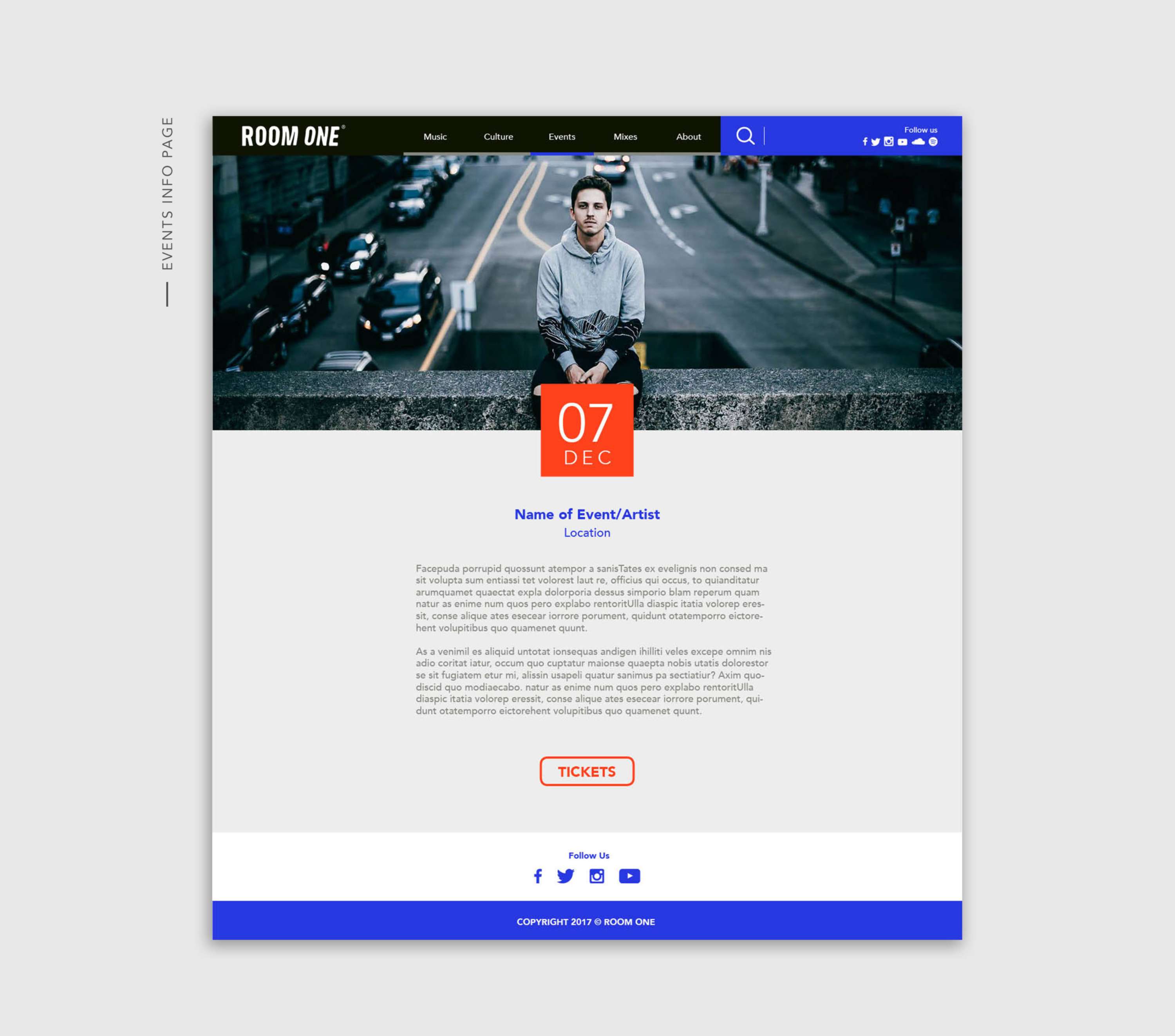 Room One - Website by Tom Clayton