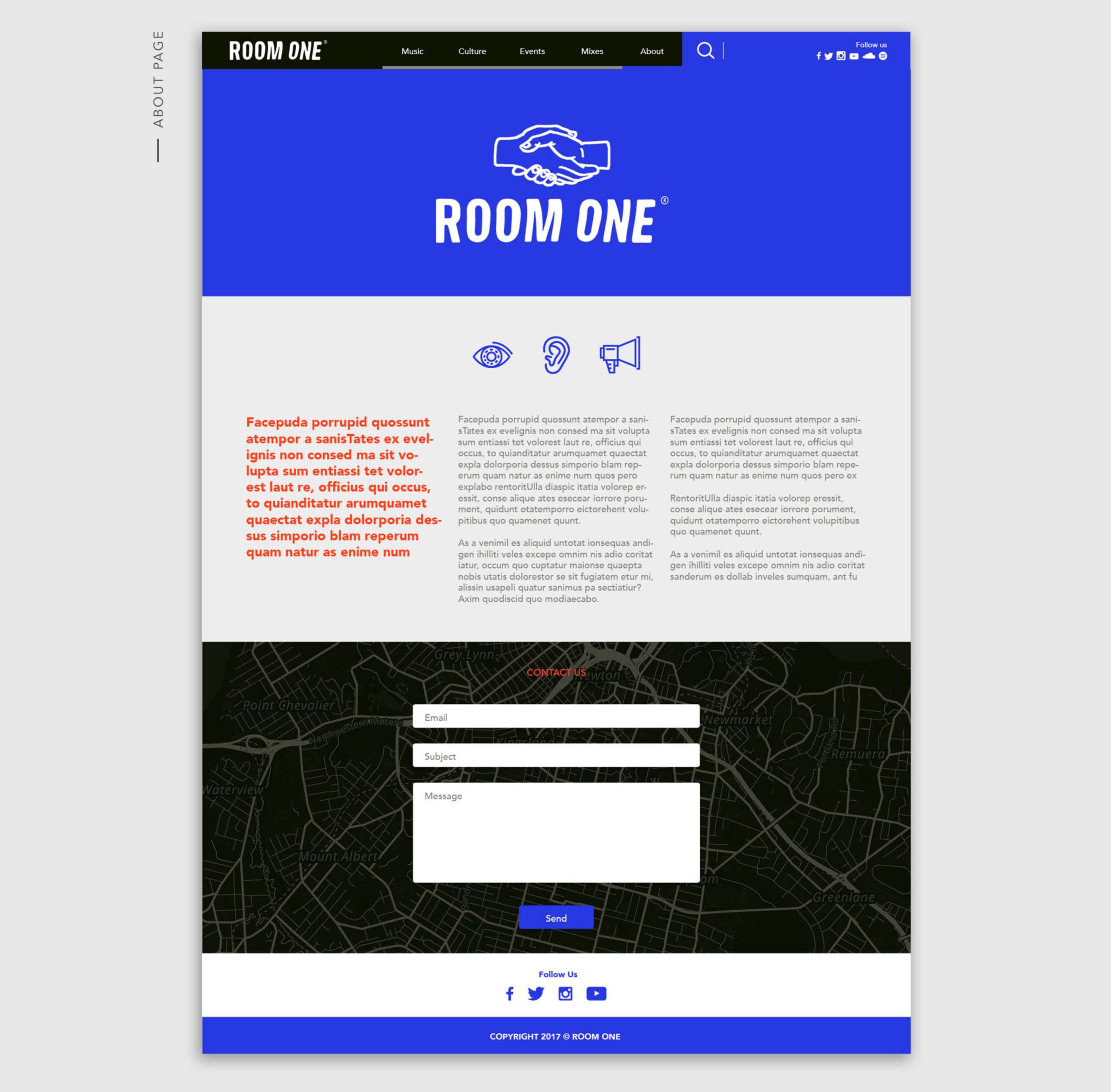 Room One - Website by Tom Clayton