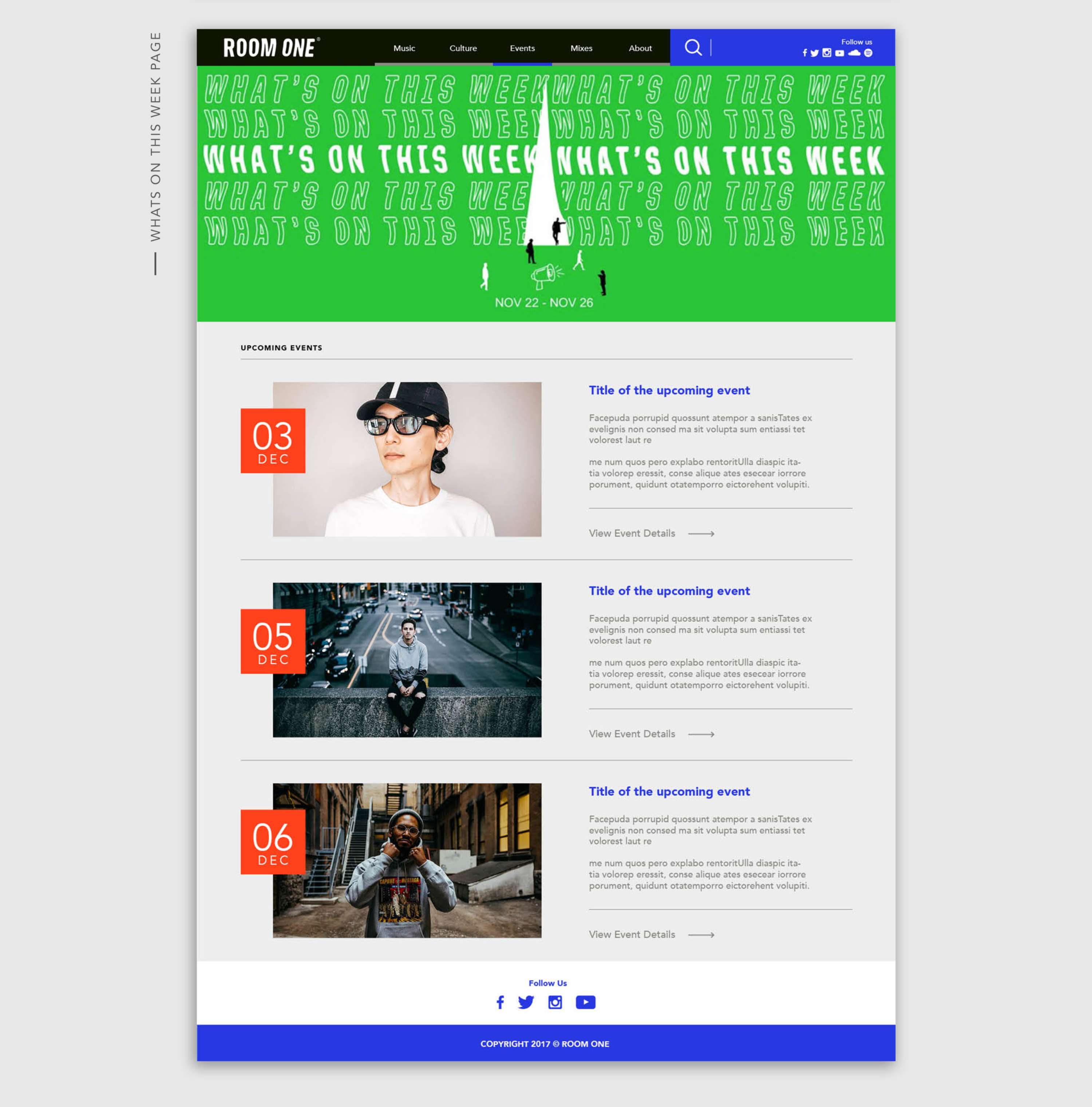 Room One - Website by Tom Clayton
