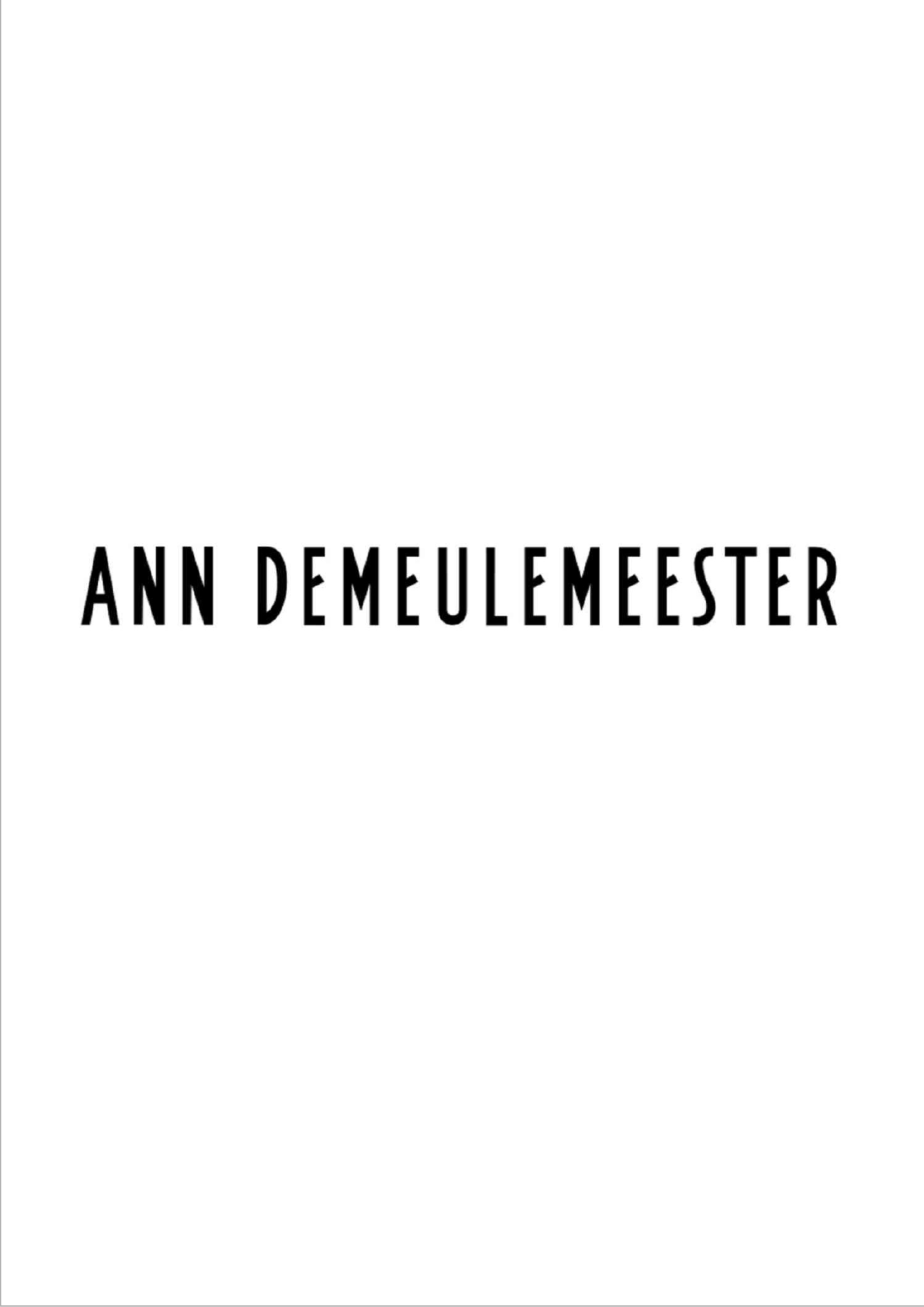 Ann Demeulemeester by Charlotte Ma