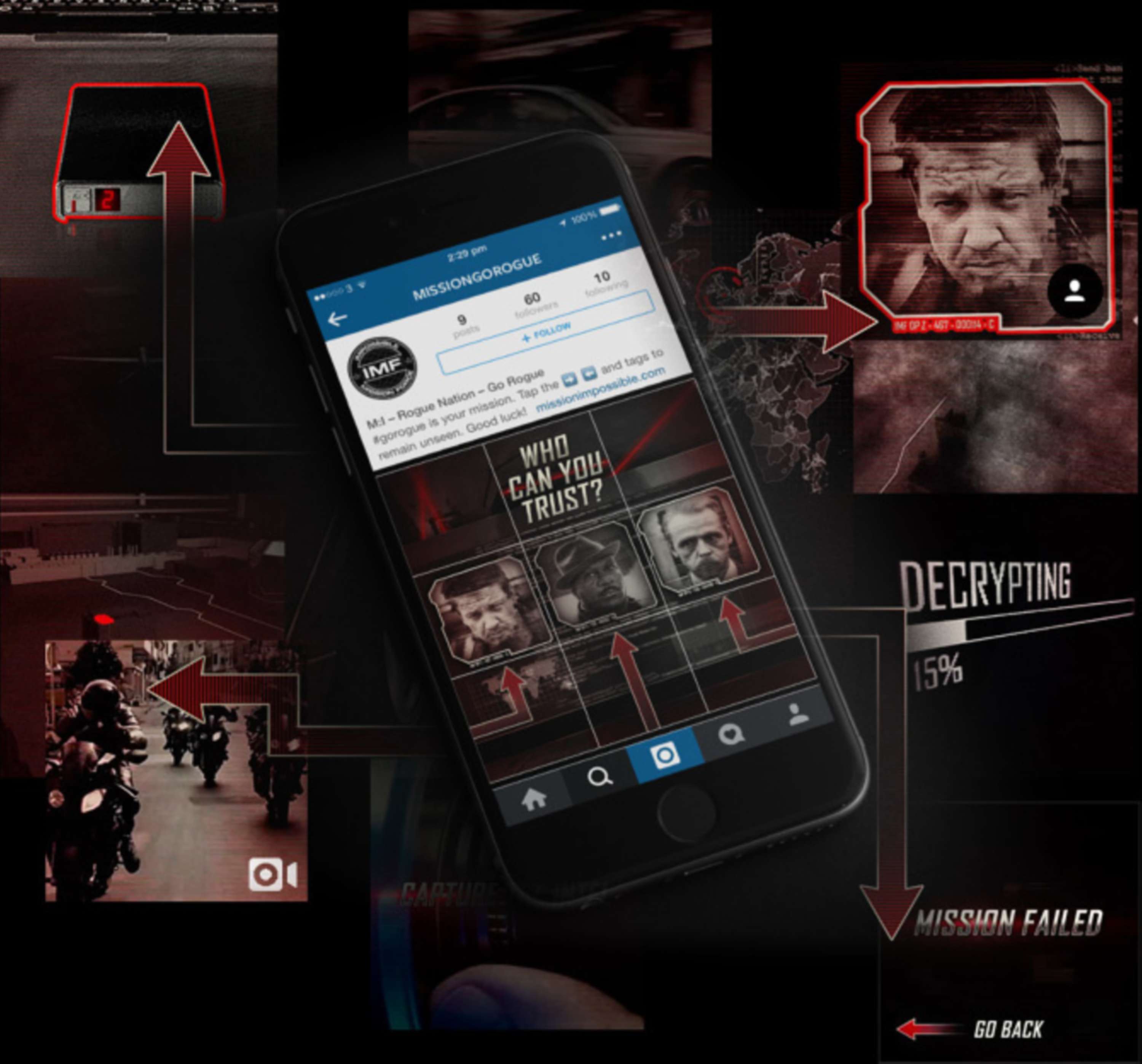 Mission Impossible : Go Rogue Instagram Experience by Joe Talboys