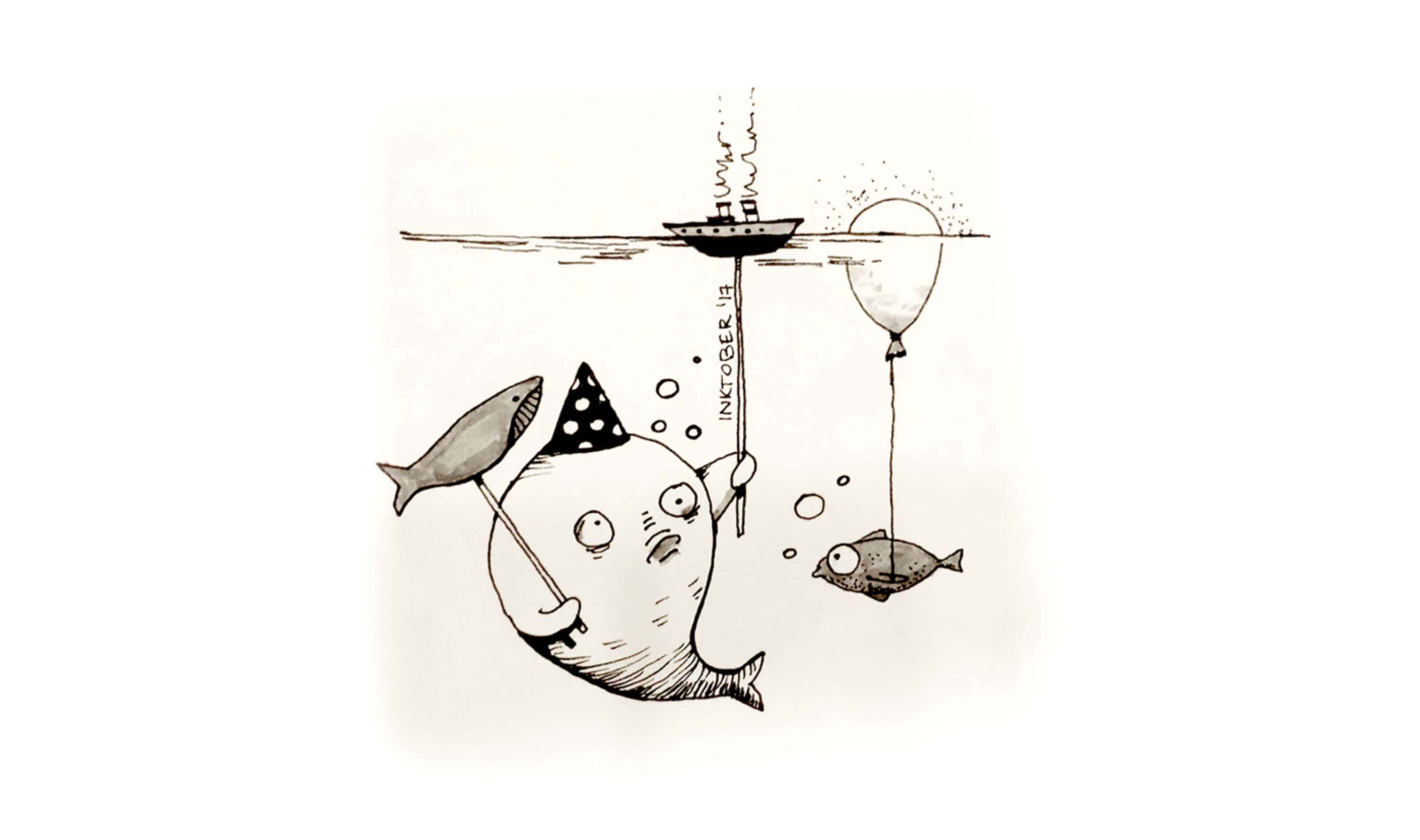 Inktober 2017 by Diana Stanciulescu