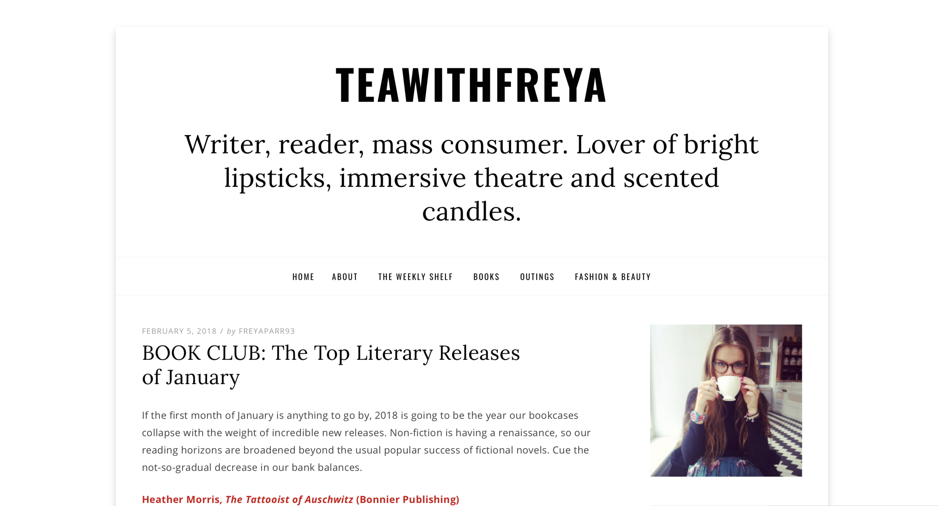 Tea with Freya by Freya Parr