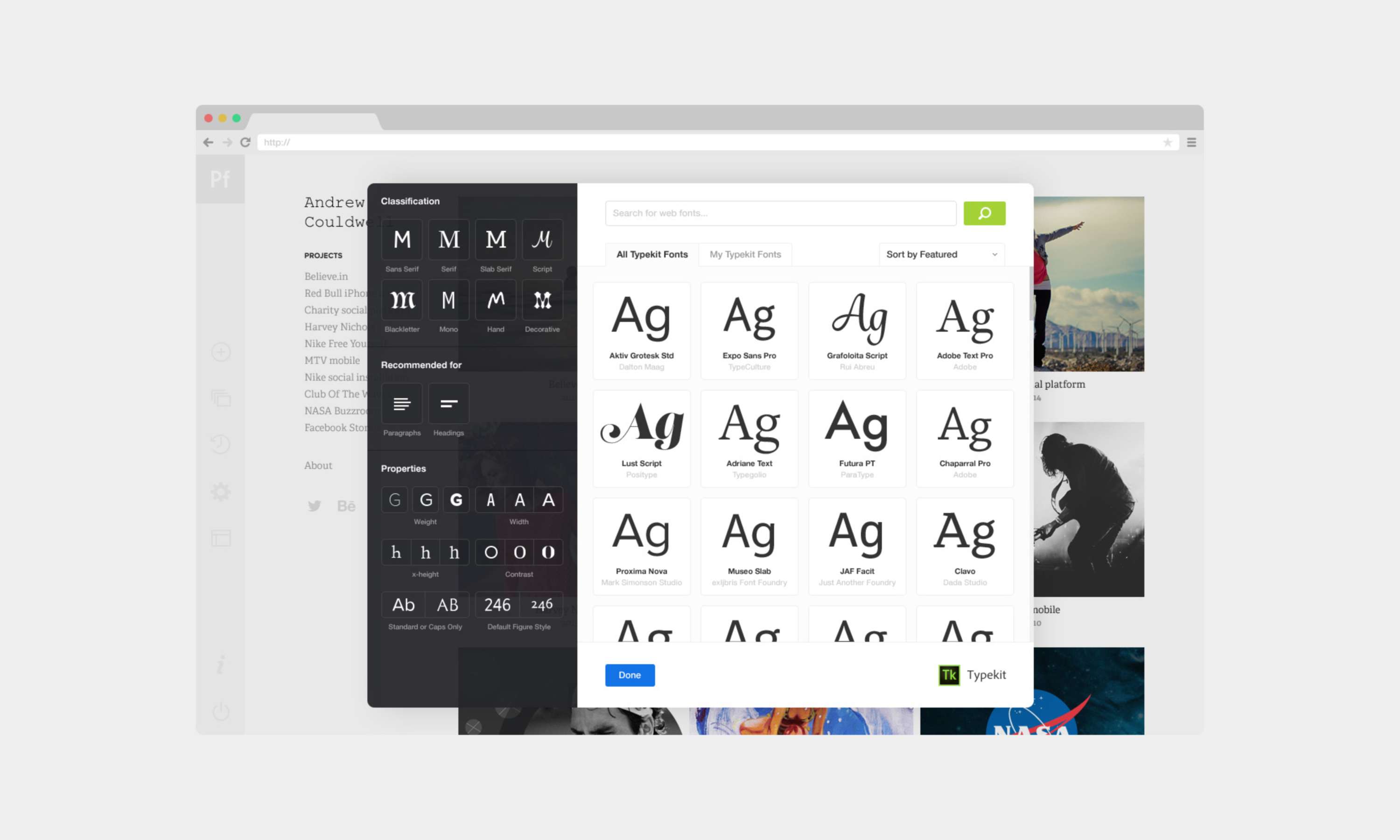 Adobe Portfolio by Andrew Couldwell
