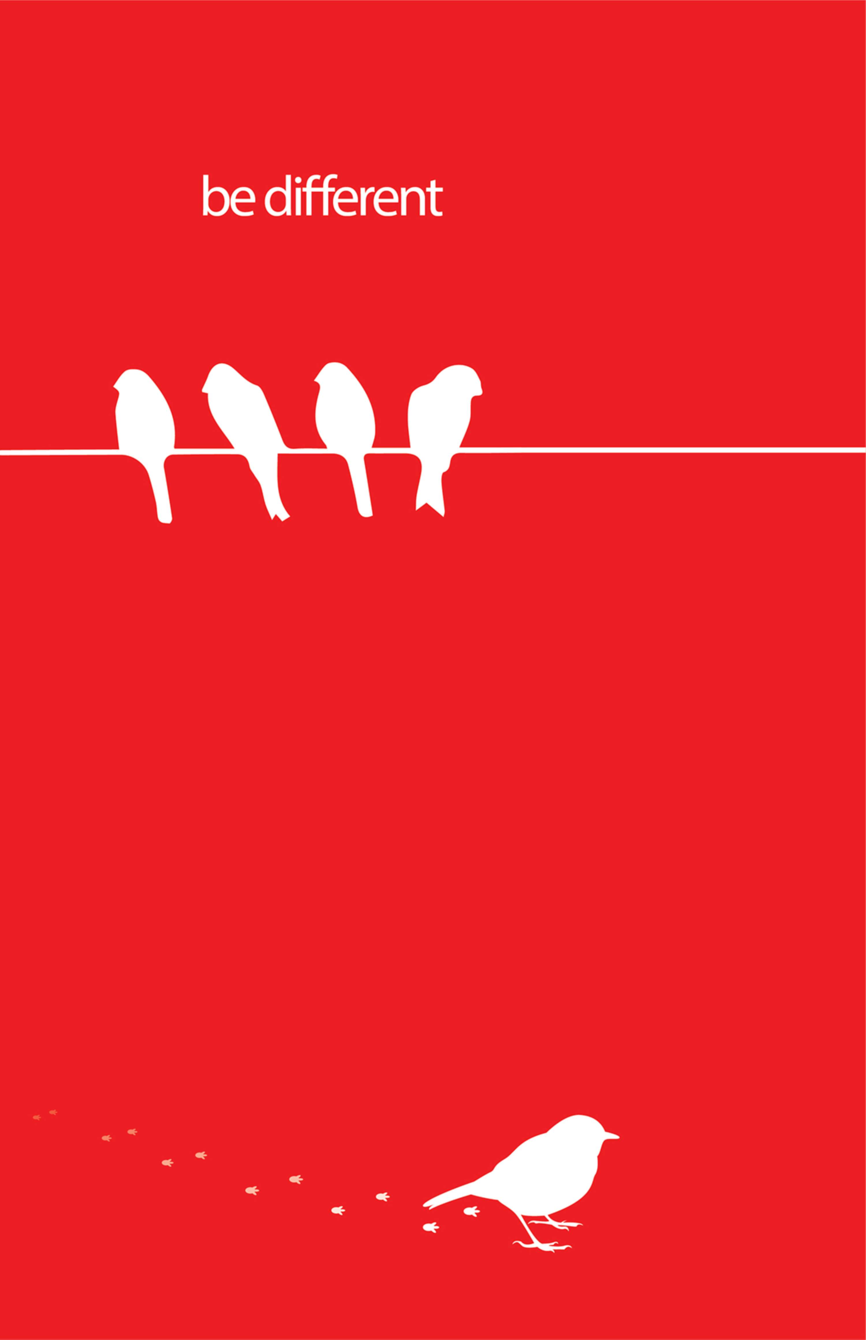 Be different -poster design by Taulant Mehmeti