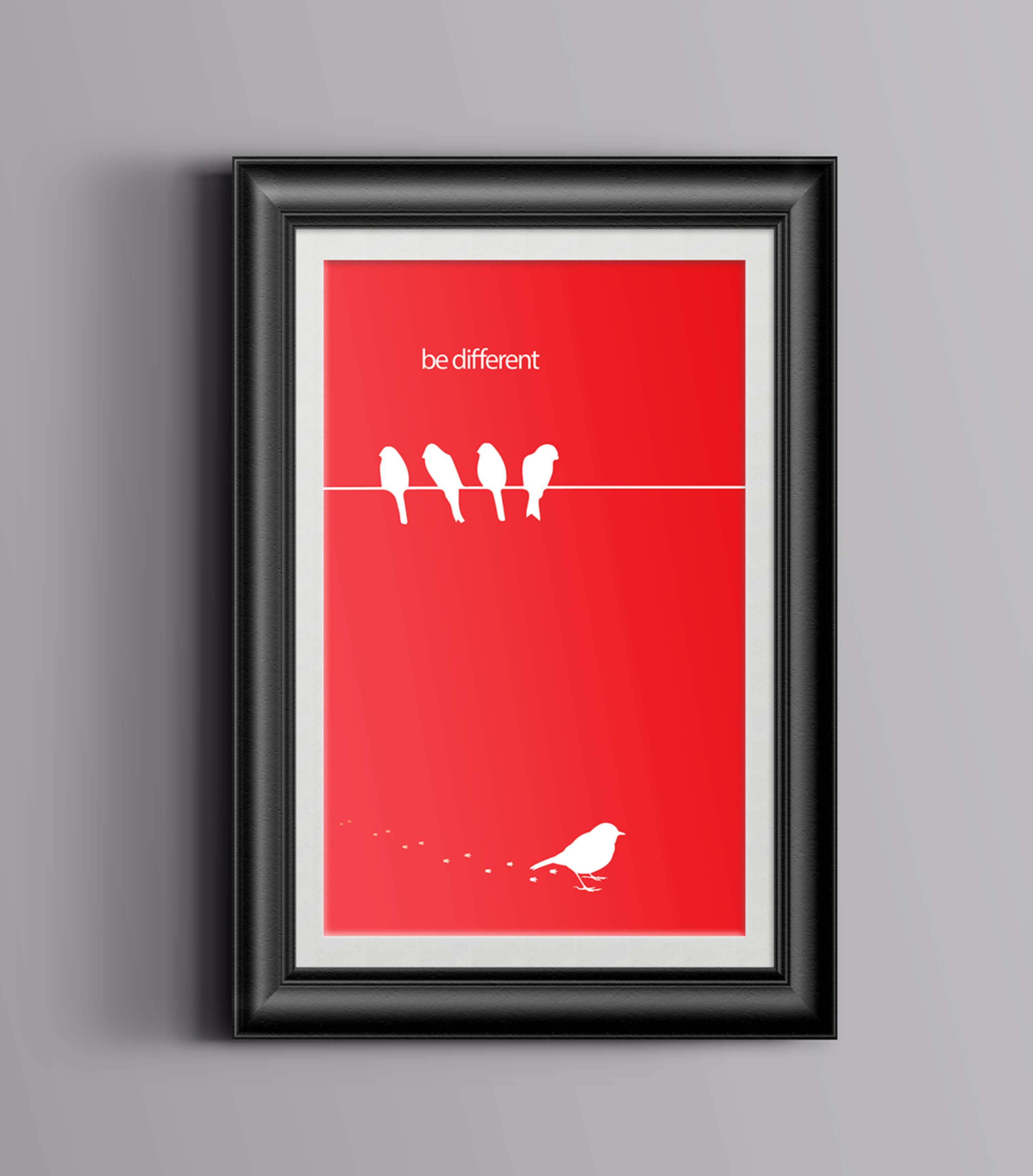 Be different -poster design by Taulant Mehmeti