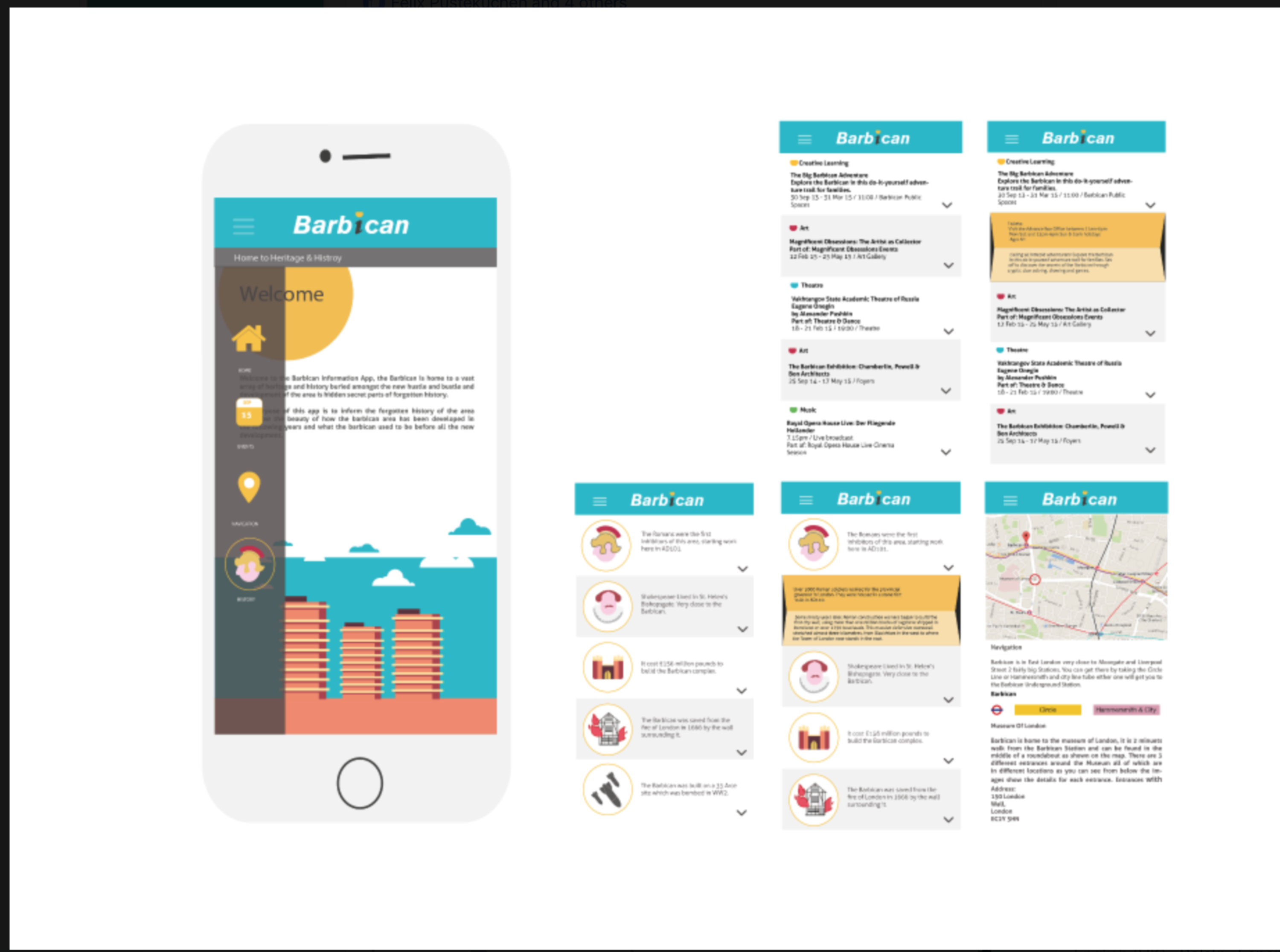 Collaborative Graphic work - App design by Abital Karimazondo