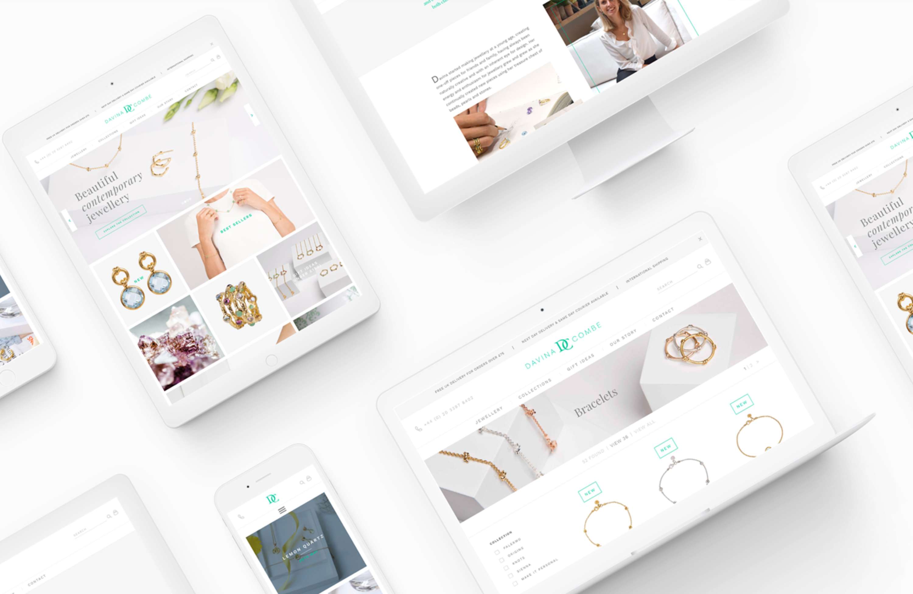 Davina Combe Website by Ben Jory