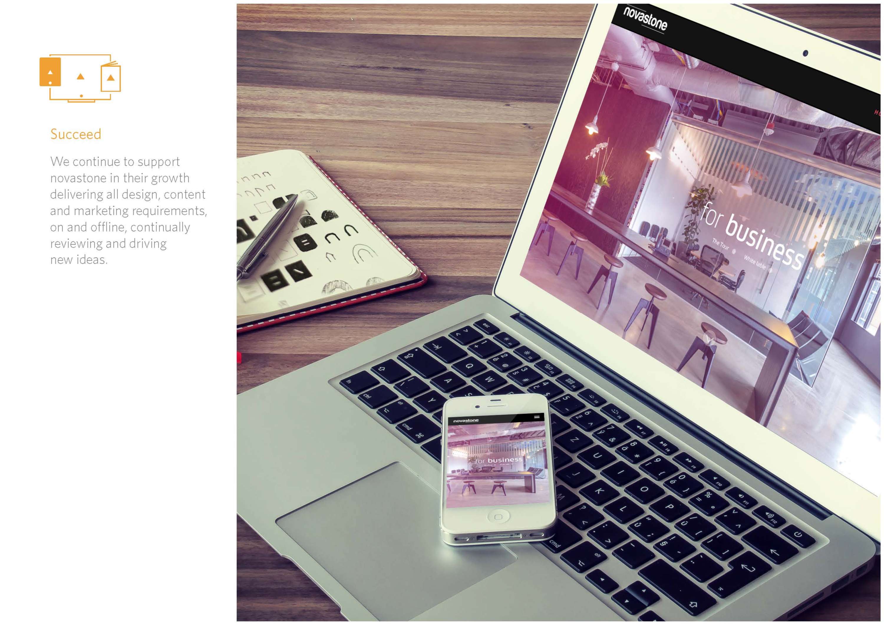 Novastone Branding and Collateral Design by ZZ+D