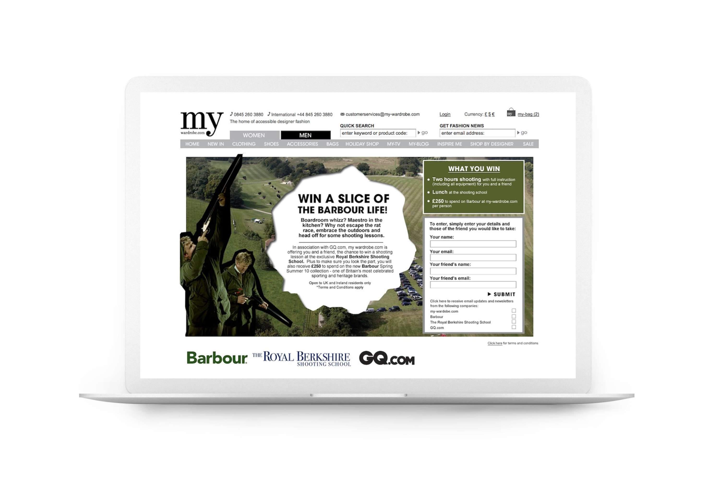 My Wardrobe - Editorial / landing pages by Gavin Jones