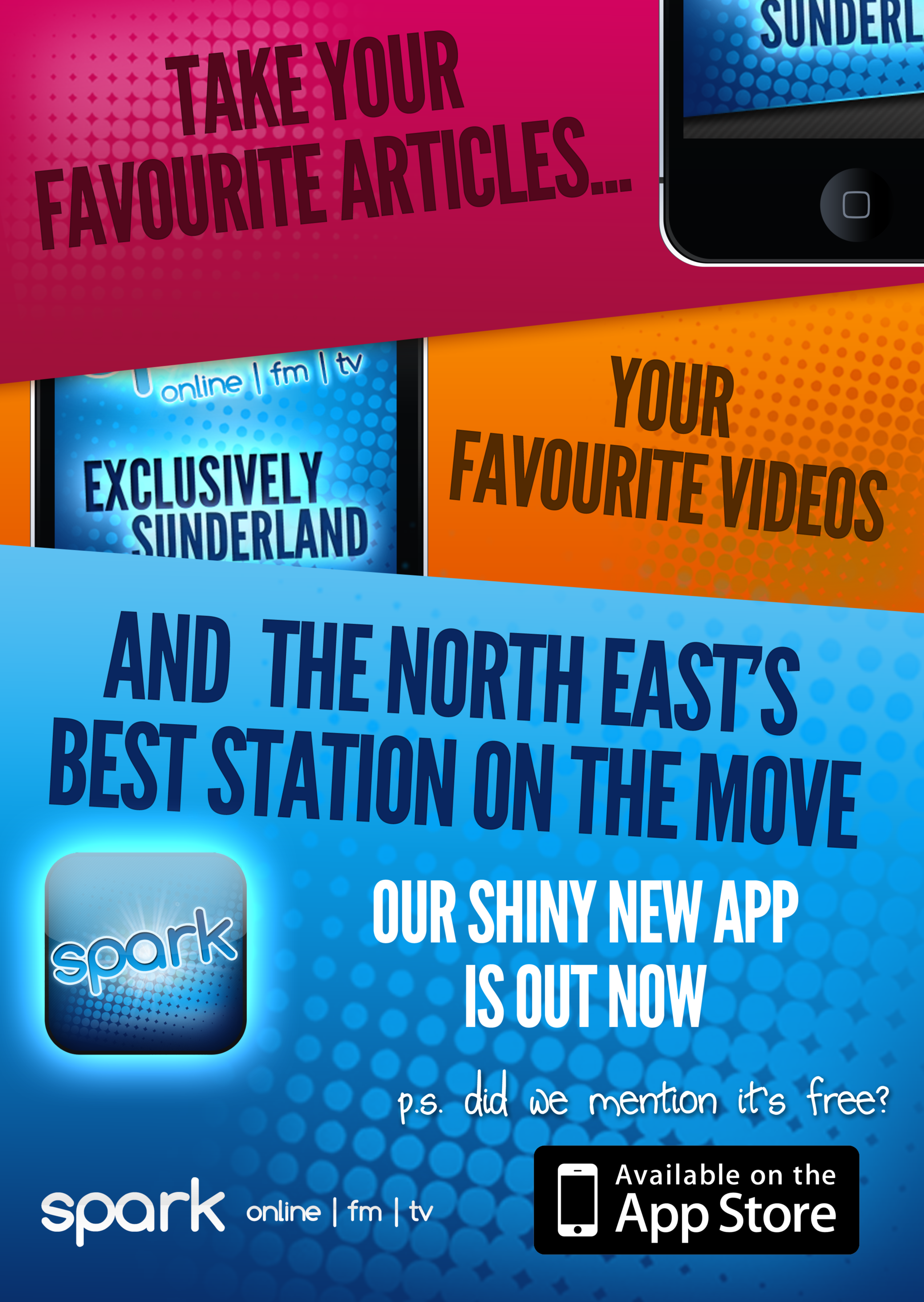 Spark FM - Print and Digital Branding & Collateral by Jonny Chambers