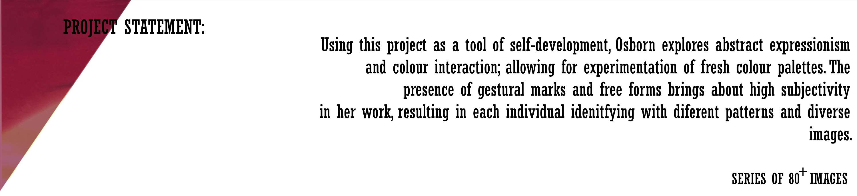 The Abstraction of Colour by amy osborn