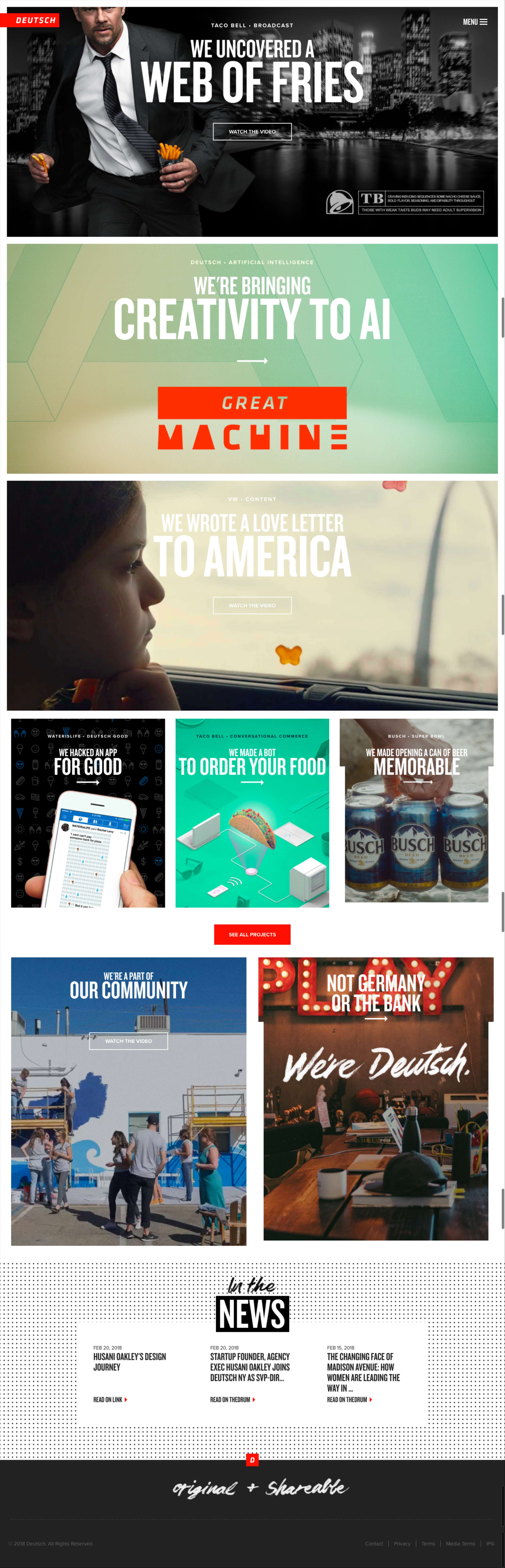 Deutsch.com Redesign by Emily Simpson
