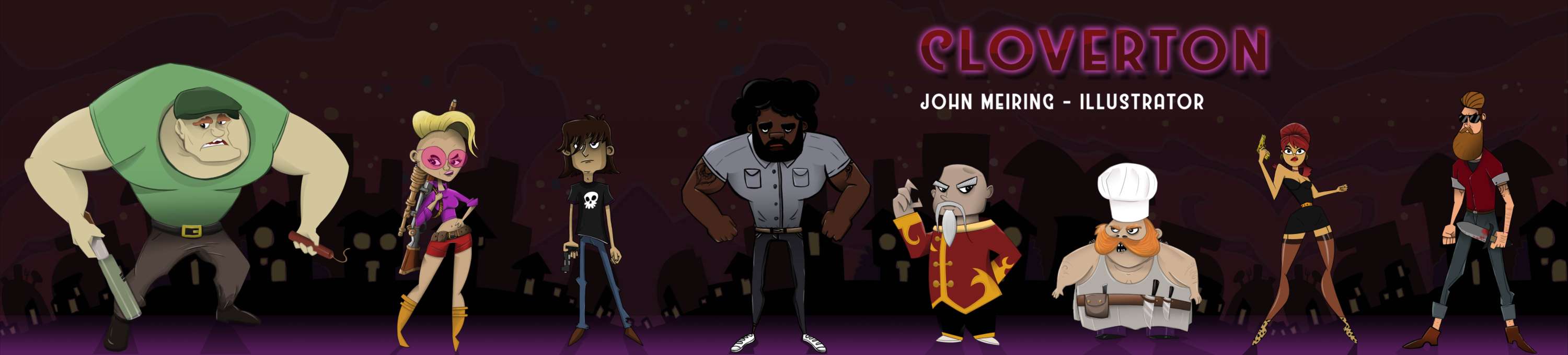 Cloverton Game character Concepts by Odd Pumpkin Studio