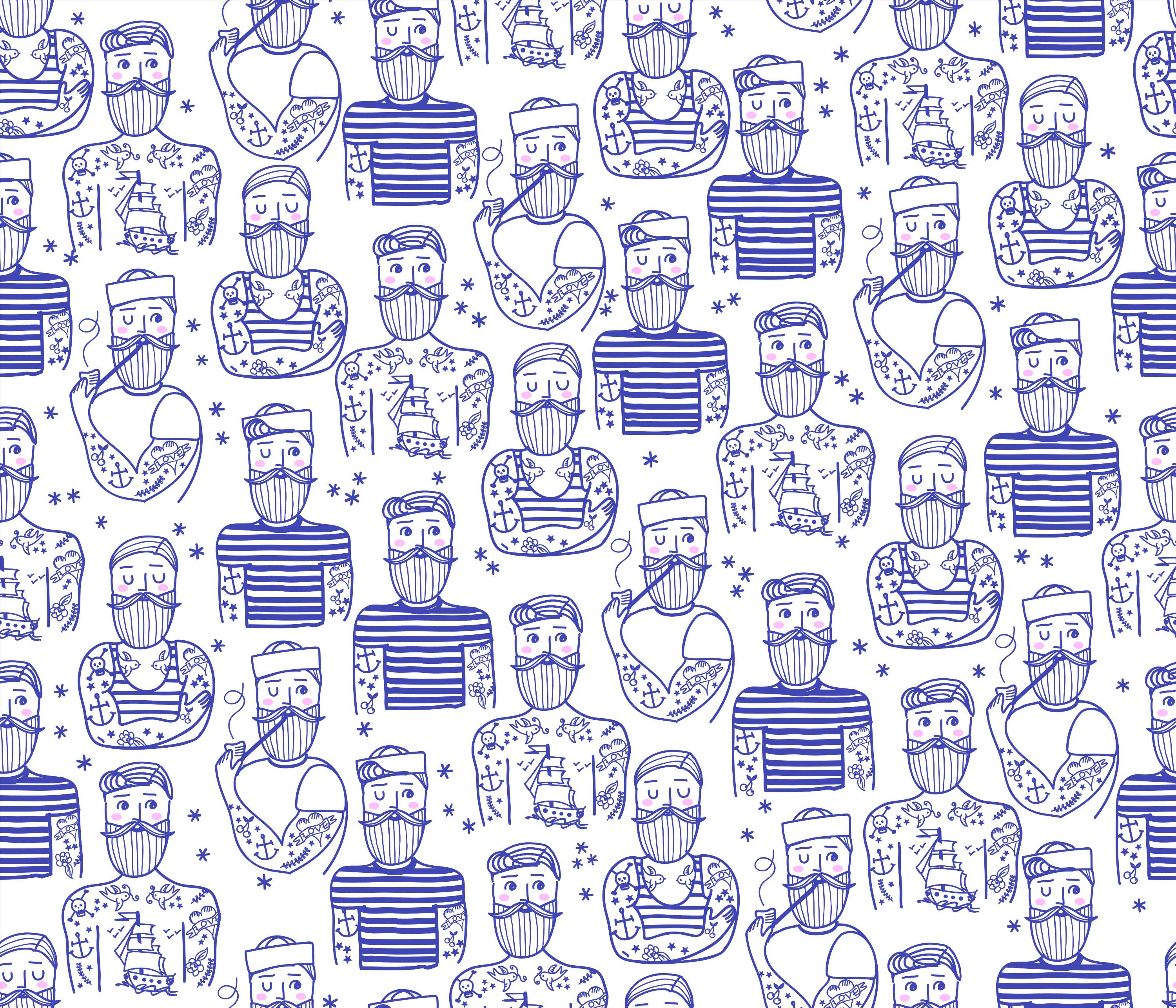 Surface Pattern Designs-Illustrations by Marina Gonzalez
