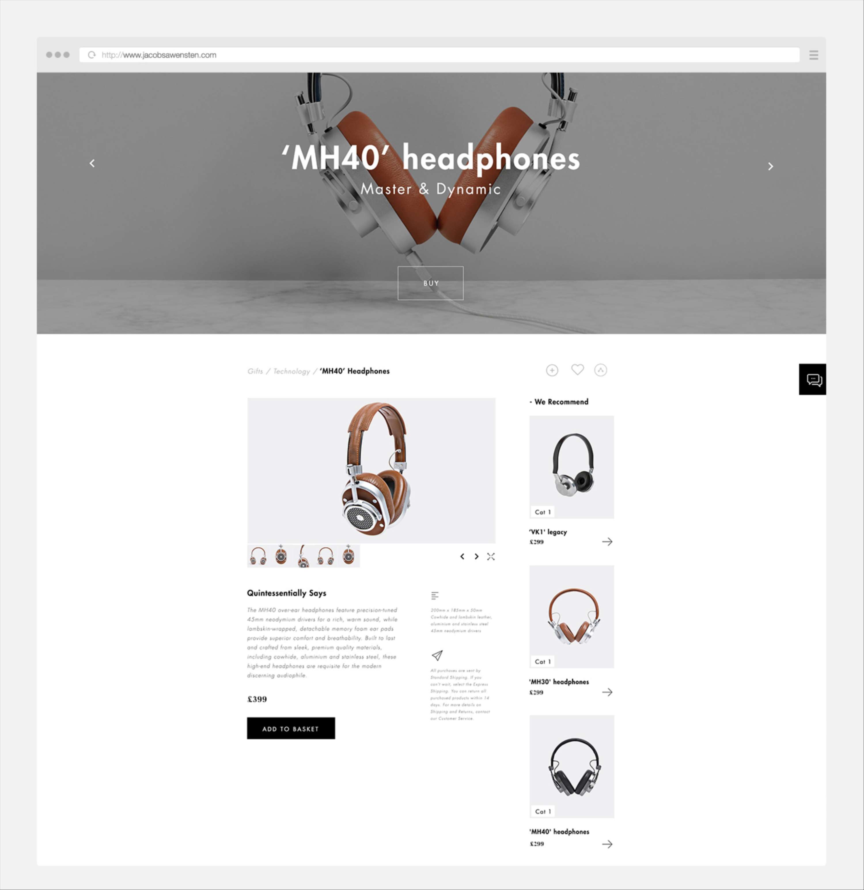 Website Design for Quintessentially Group - UI, UX concepting, e-commerce and responsive design by Chris Charalambous