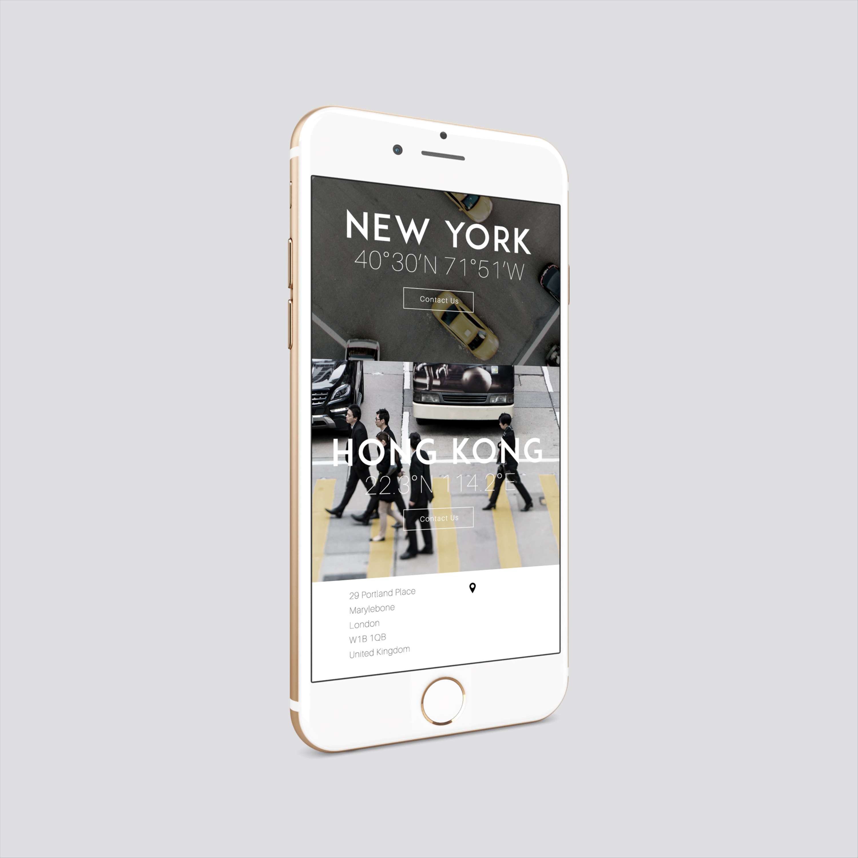 Responsive Web Design and branding for Quintessentially & Co. London by Chris Charalambous