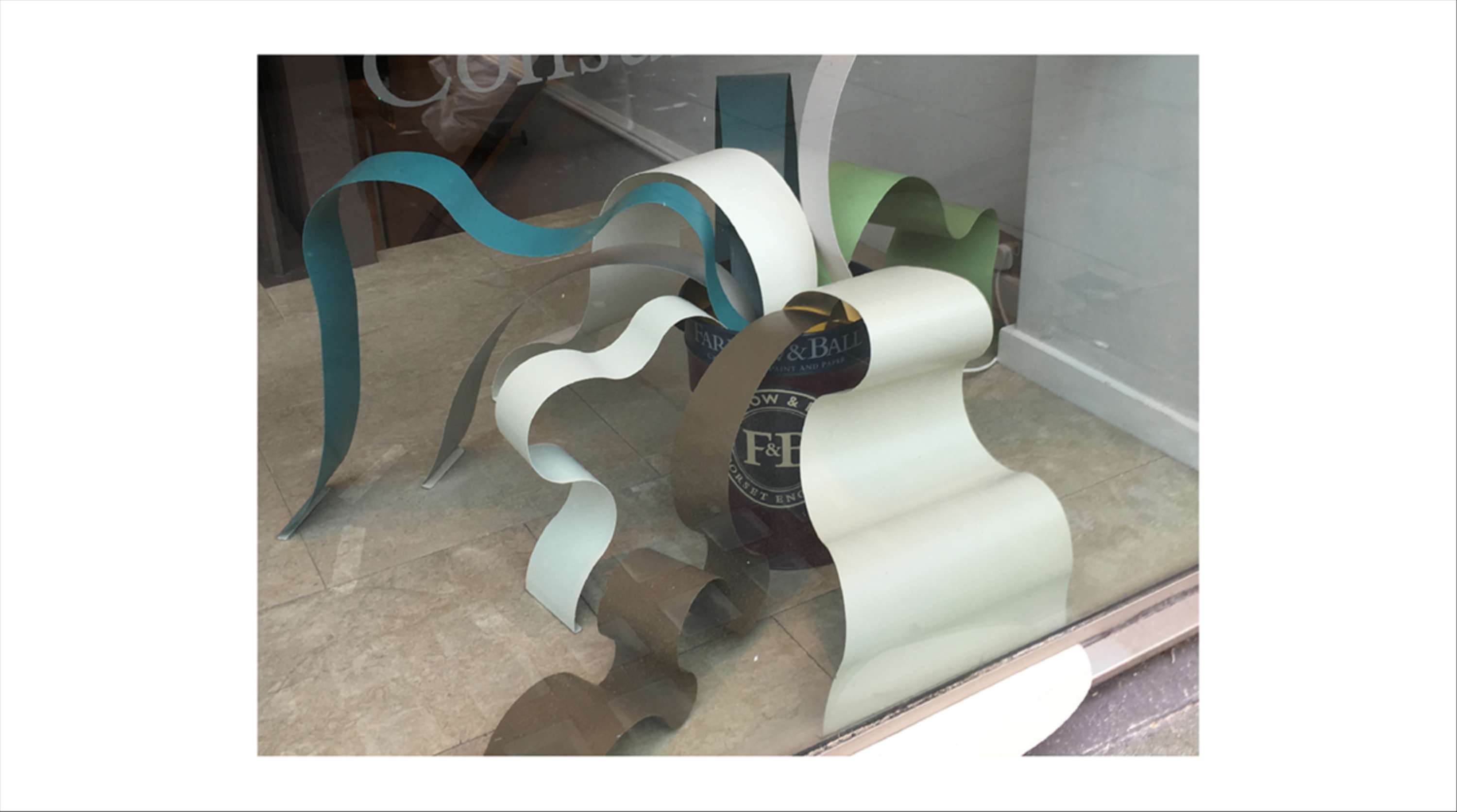 Farrow & Ball Windows Display by Hadrien Chatelet